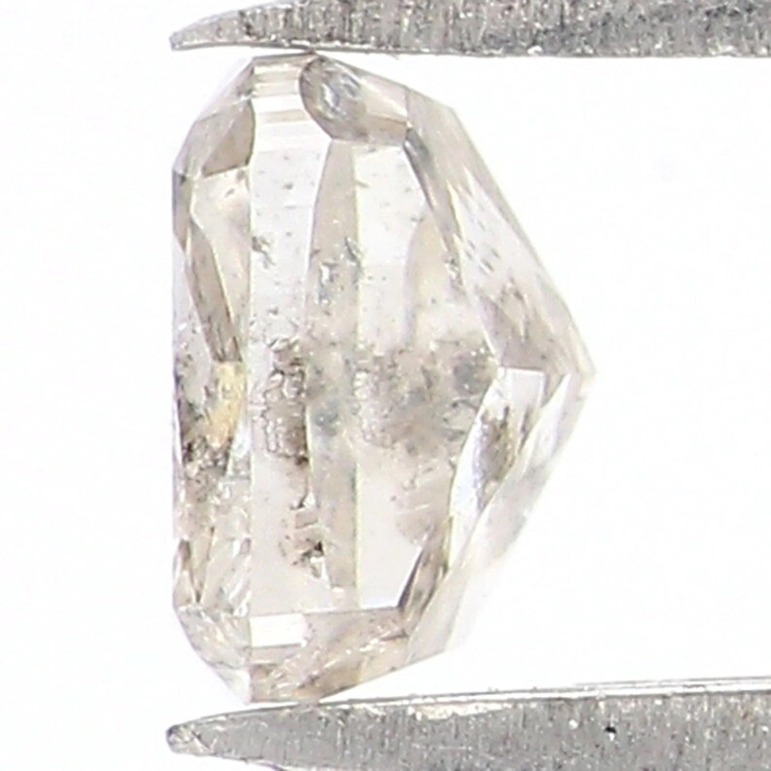0.36 CT Natural Loose Cushion Shape Diamond Yellow Color Cushion Cut Diamond 4.60 MM Natural Grey Color Cushion Brilliant Cut Diamond QN8711