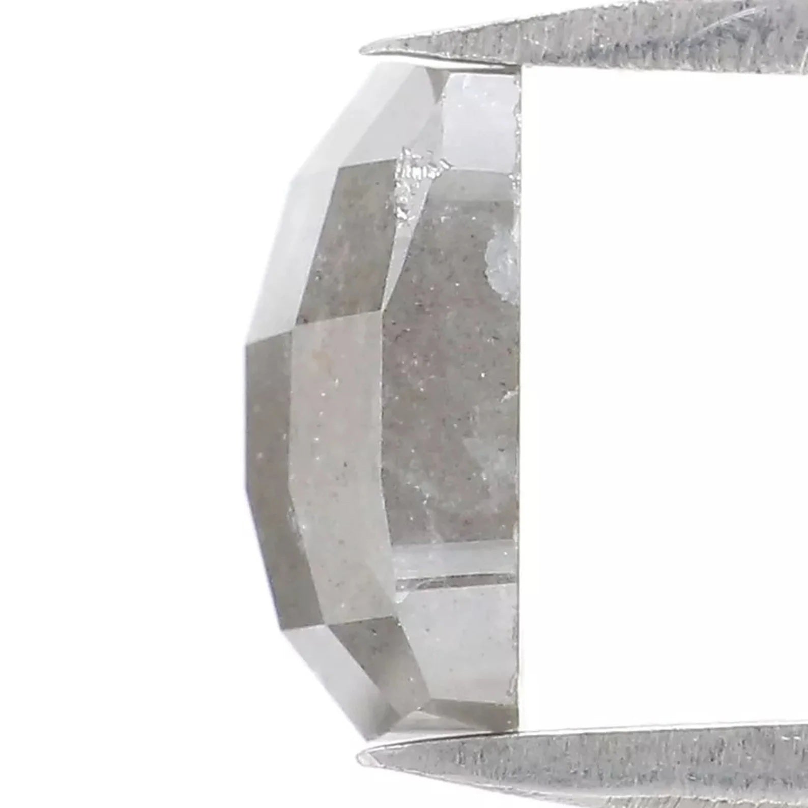 1.84 CT Natural Loose Cushion Shape Diamond Grey Color Cushion Diamond 7.35 MM Natural Diamond Grey Color Cushion Rose Cut Diamond NQ6507