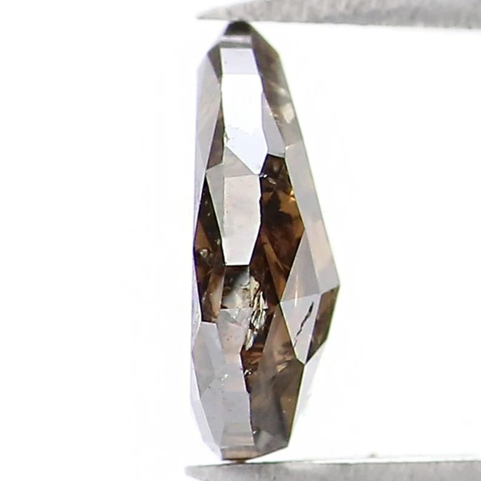 0.72 Ct Natural Loose Pear Shape Diamond Brown Color Pear Cut Diamond 6.90 MM Natural Loose Diamond Brown Color Pear Rose Cut Diamond NQ1654