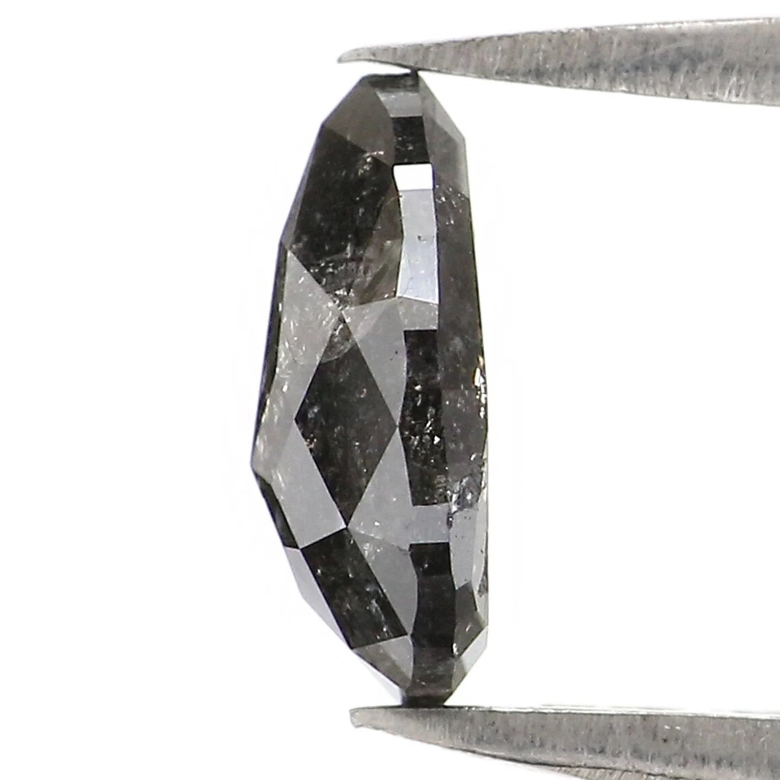 0.91 CT Natural Loose Pear Shape Diamond Salt And Pepper Pear Cut Diamond 7.60 MM Natural Loose Diamond Pear Shape Rose Cut Diamond NQ2463