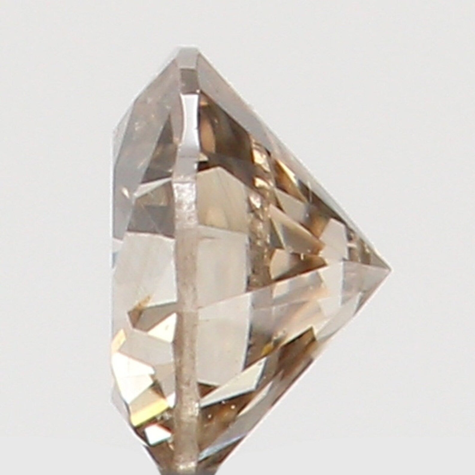 0.07 Ct Natural Loose Diamond Round Brown Color I1 Clarity 2.60 MM N7522
