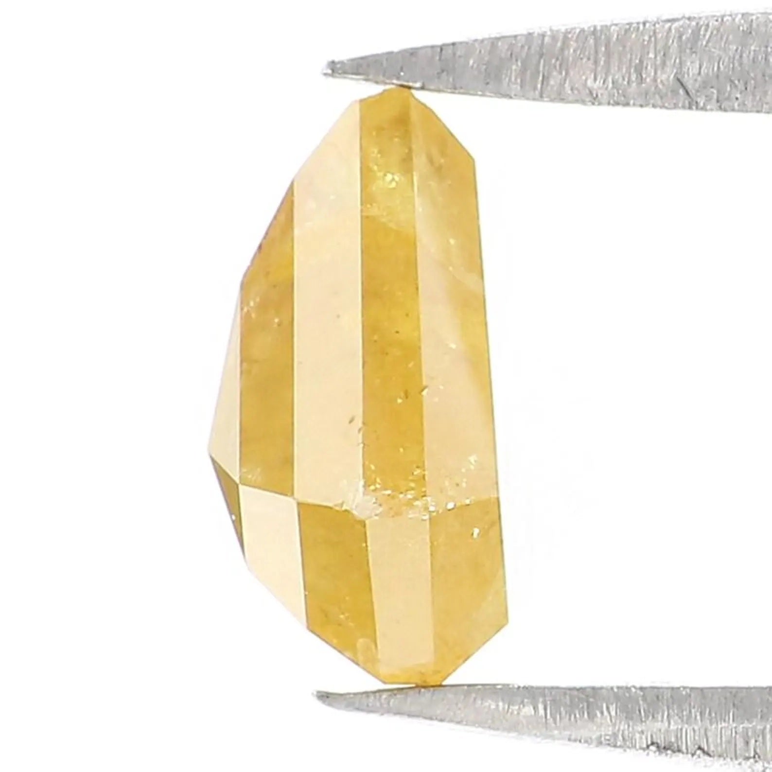 0.99 CT Natural Loose Shield Shape Diamond Yellow Color Shield Cut Diamond 6.80 MM Natural Loose Yellow Color Shield Rose Cut Diamond NQ684
