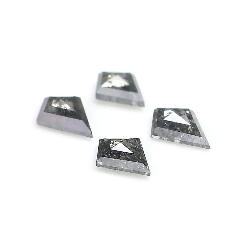 0.65 CT Natural Loose Kite Shape Diamond Salt And Pepper Kite Cut Diamond 5.35 MM Natural Loose Kite Cut Black Grey Color Diamond NQ2408