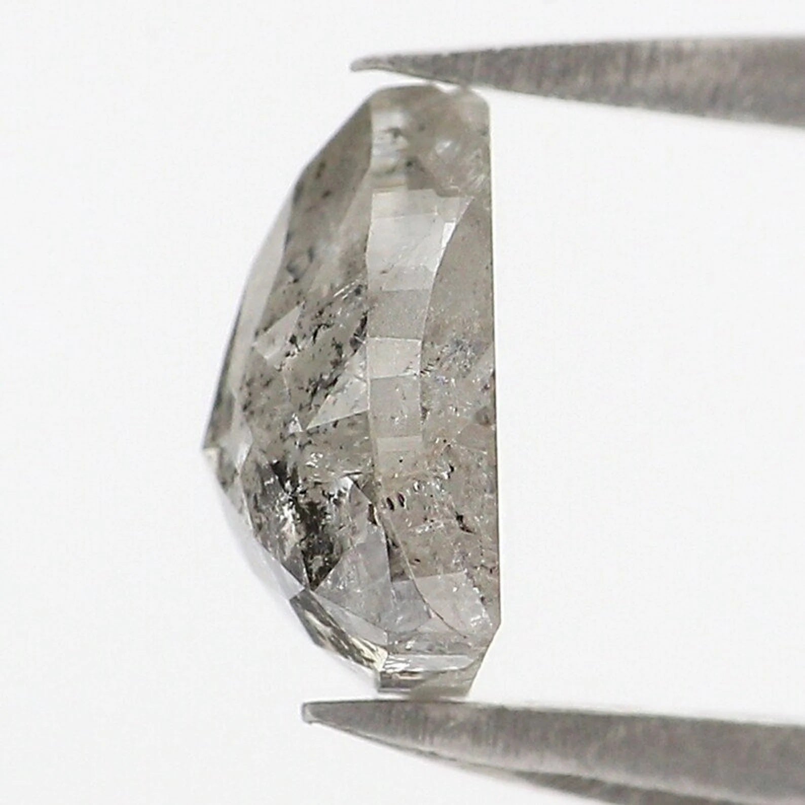 1.35 CT Natural Loose Triangle Shape Diamond Salt And Pepper Triangle Cut Diamond 7.10 MM Natural Loose Diamond Triangle Cut Diamond QN8925
