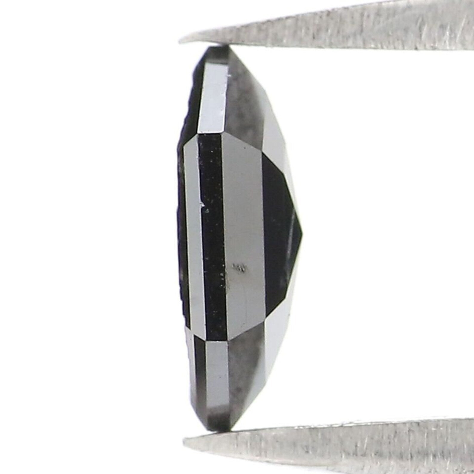 0.56 CT Natural Loose Hexagon Shape Diamond Black Color Hexagon Cut Diamond 6.85 MM Natural Diamond Black Hexagon Rose Cut Diamond QN2233