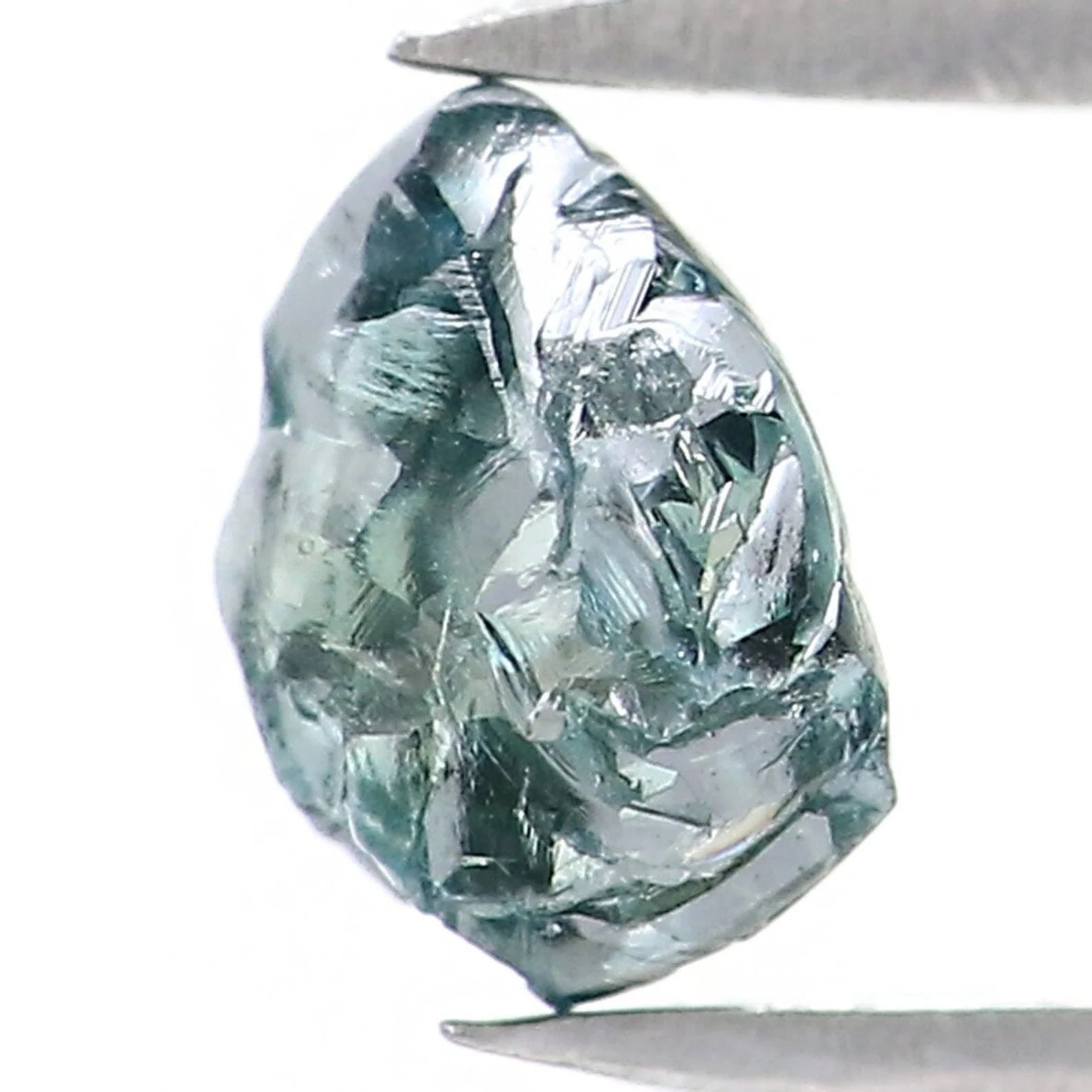 0.87 CT Natural Loose Crystal Rough Diamond Blue Color Rough Cut Diamond 5.80 MM Natural Loose Diamond Irregular Rough Cut Diamond NQ1996