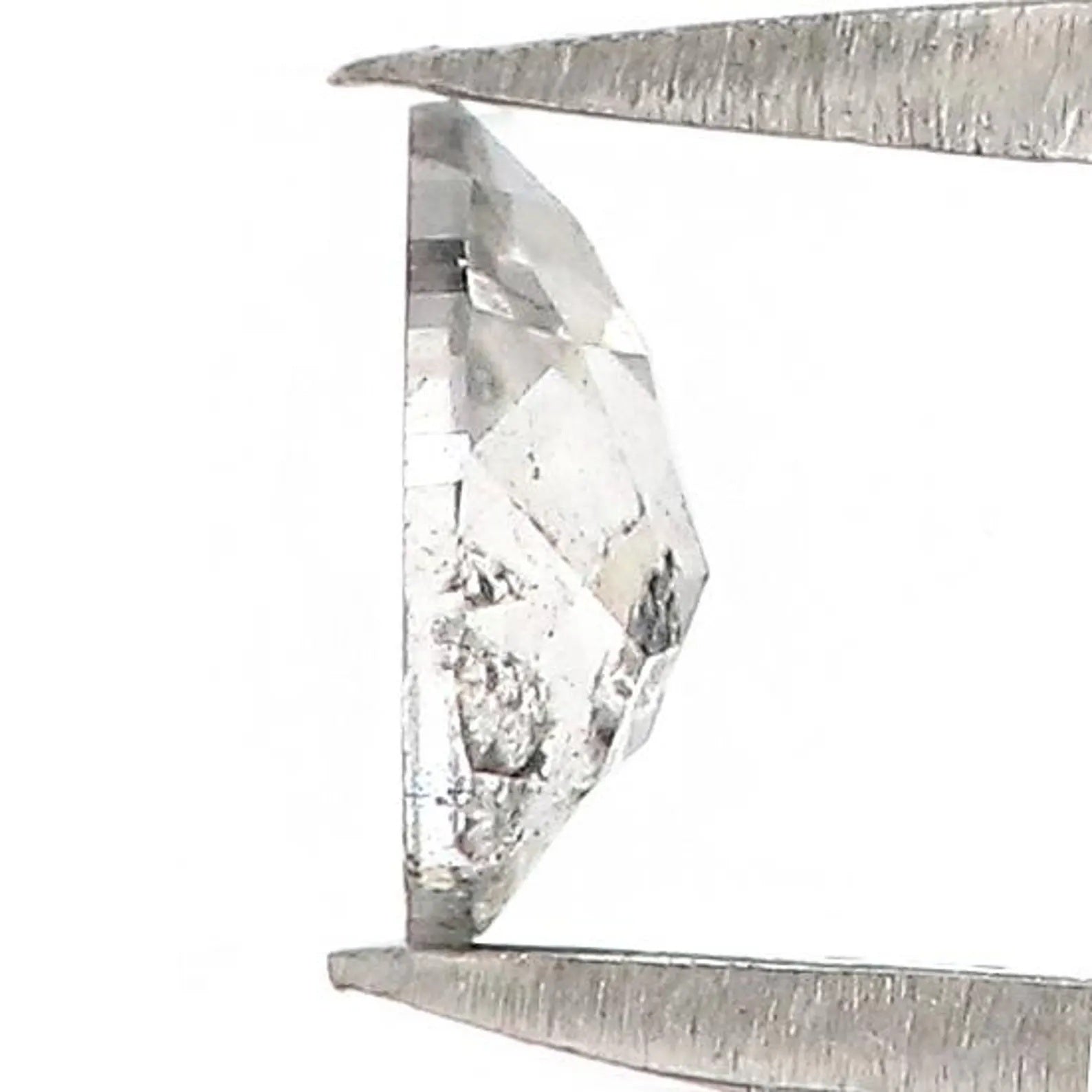 0.23 CT Natural Loose Pear Shape Diamond Salt And Pepper Pear Cut Diamond 4.65 MM Natural Loose Diamond Pear Shape Rose Cut Diamond QN2529