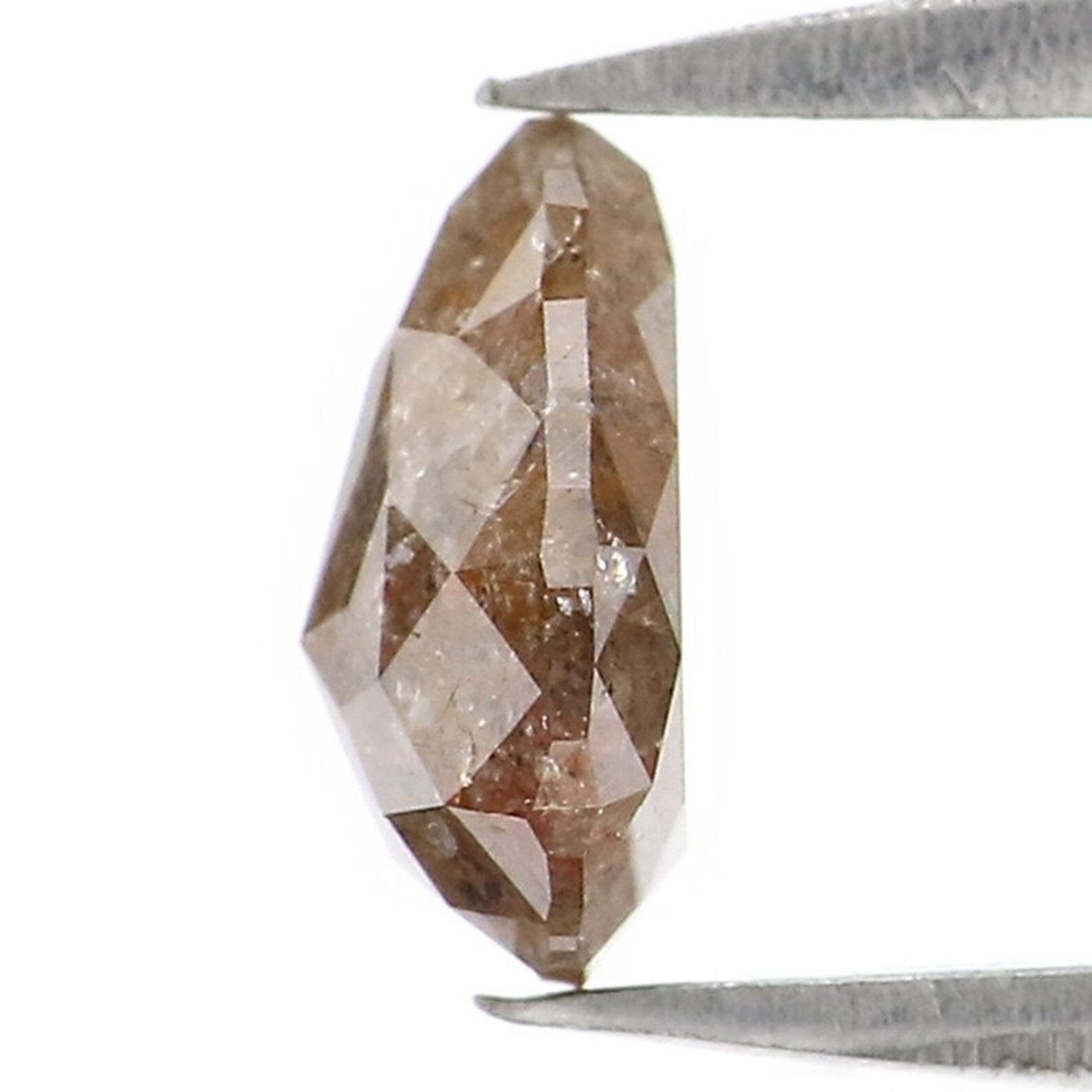 0.75 CT Natural Loose Pear Shape Diamond Brown Color Pear Diamond 6.50 MM Natural Loose Diamond Brown Color Pear Rose Cut Diamond NQ7613