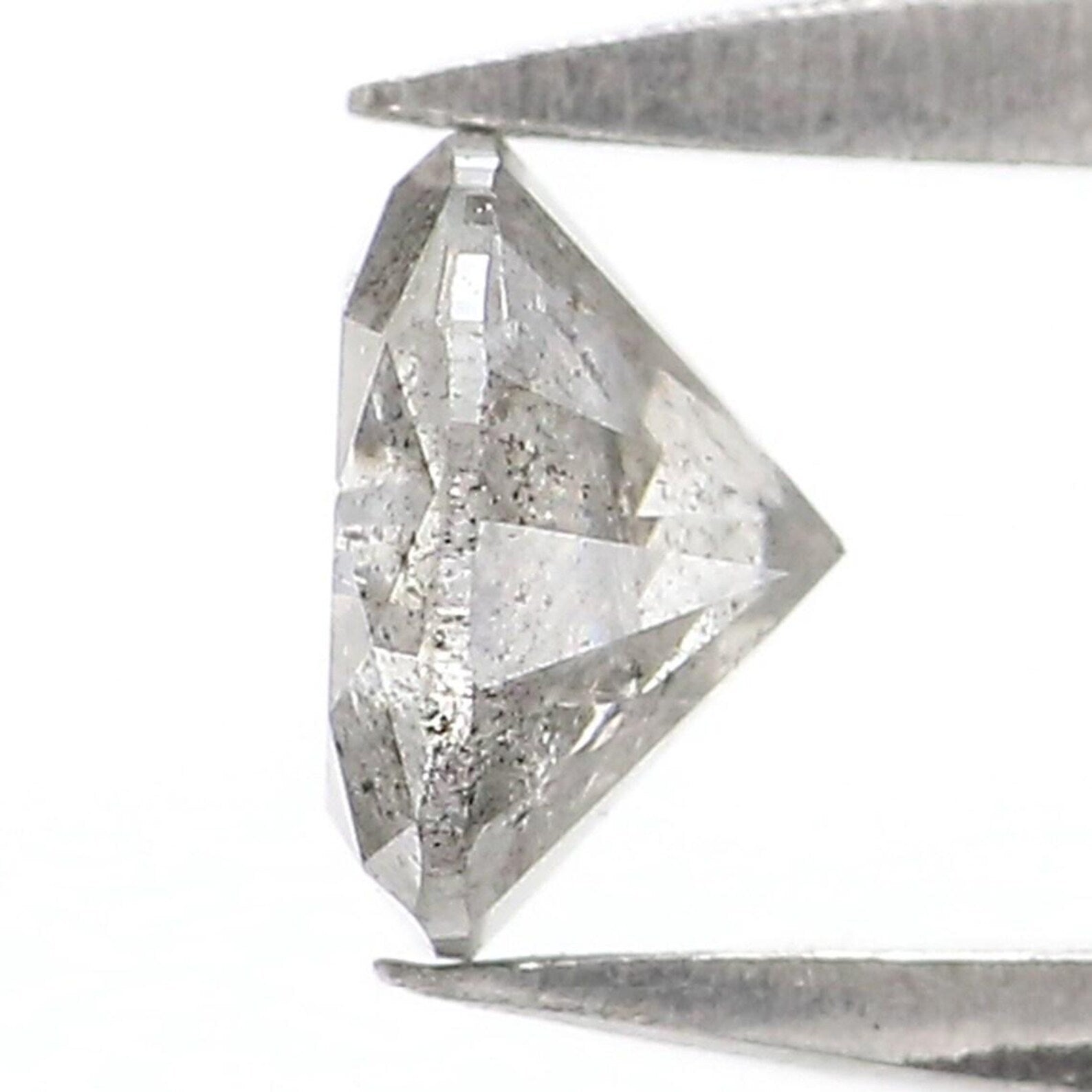 0.40 CT Natural Loose Round Shape Diamond Salt And Pepper Round Cut Diamond 4.60 MM Natural Grey Color Round Brilliant Cut Diamond NQ7048