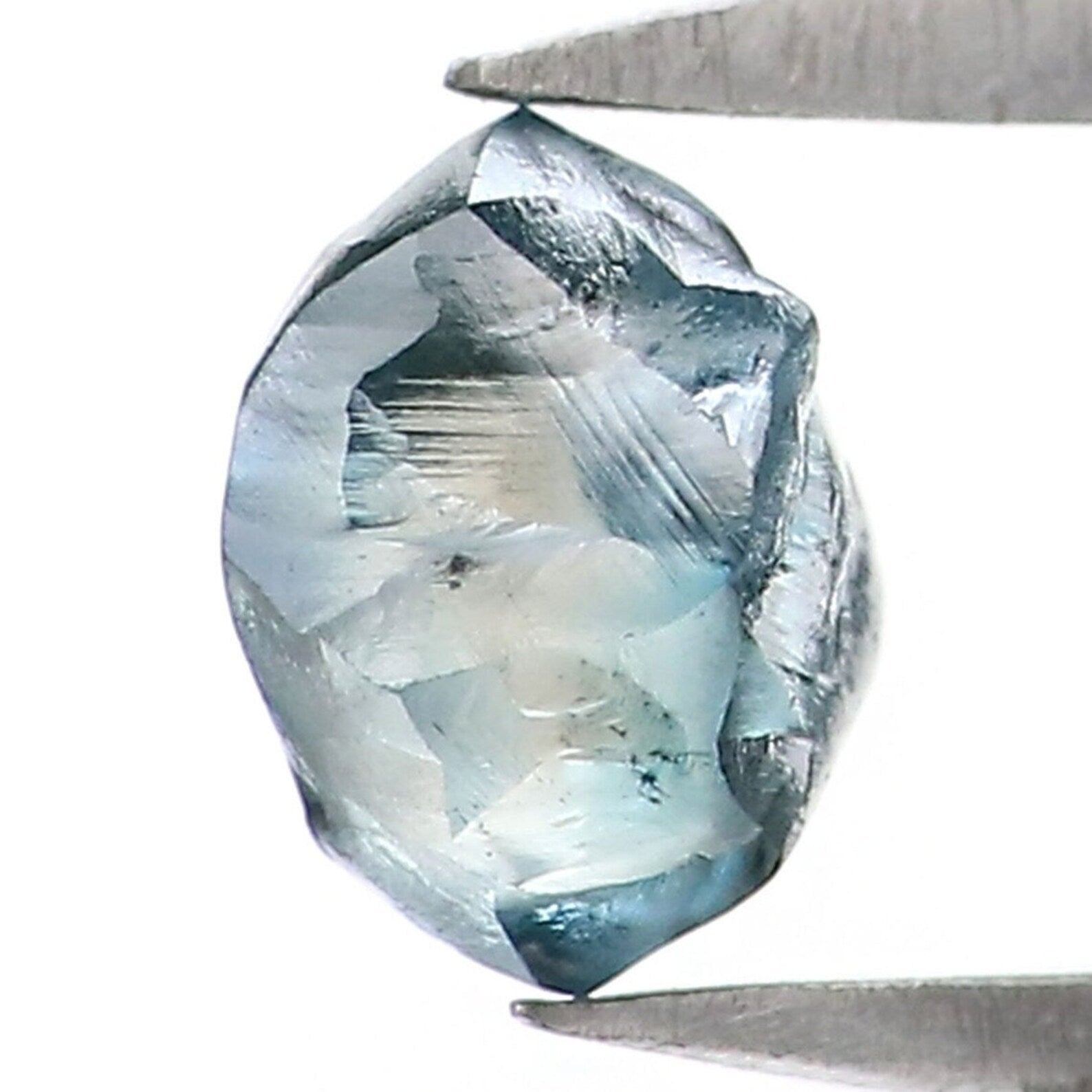 0.67 CT Natural Loose Rough Diamond Blue Color Rough Cut Diamond 4.65 MM Natural Diamond Blue Color Irregular Cut Rough Shape Diamond NQ1994