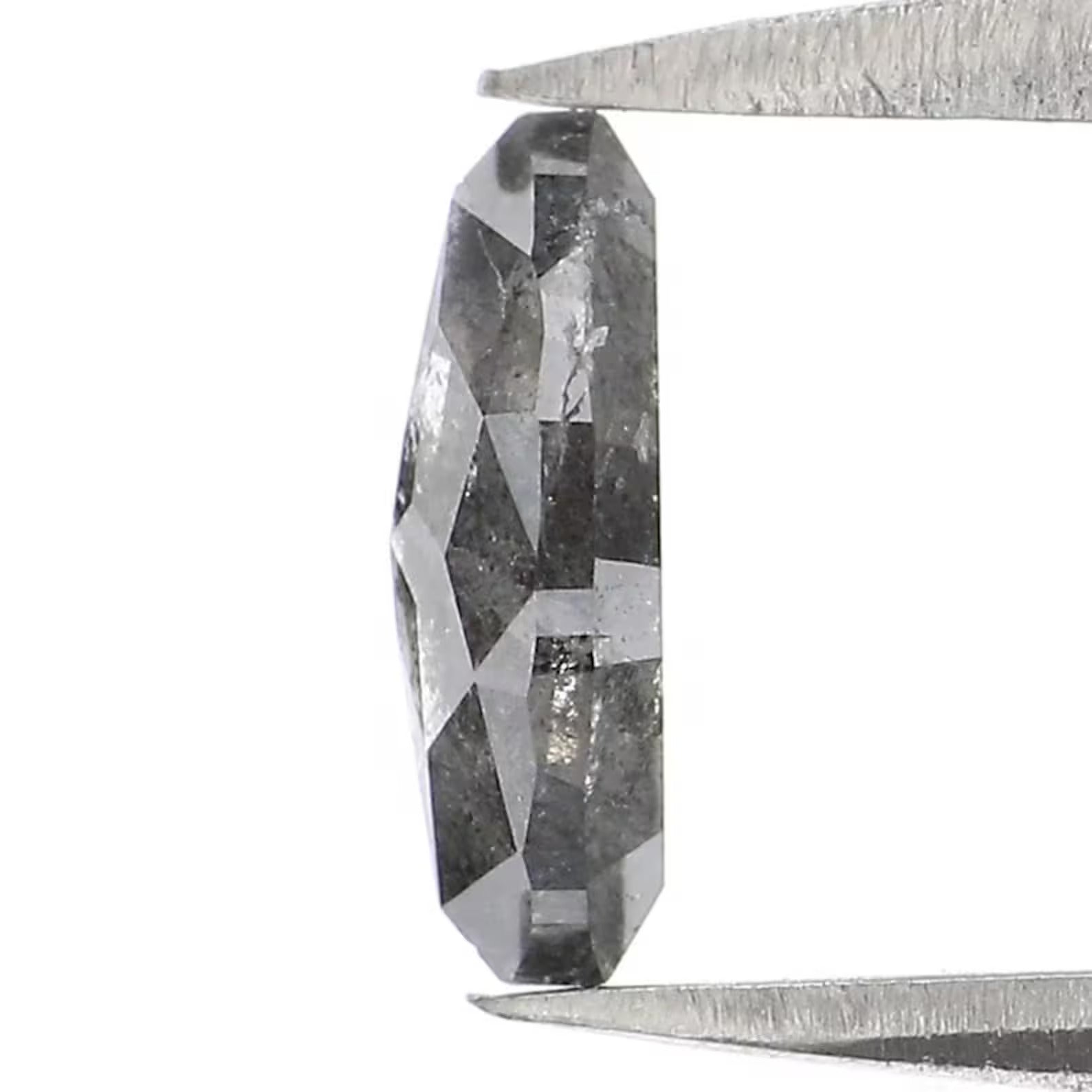 0.59 CT Natural Loose Marquise Shape Diamond Salt And Pepper Marquise Diamond 7.50 MM Black Grey Color Marquise Rose Cut Diamond NQ2434