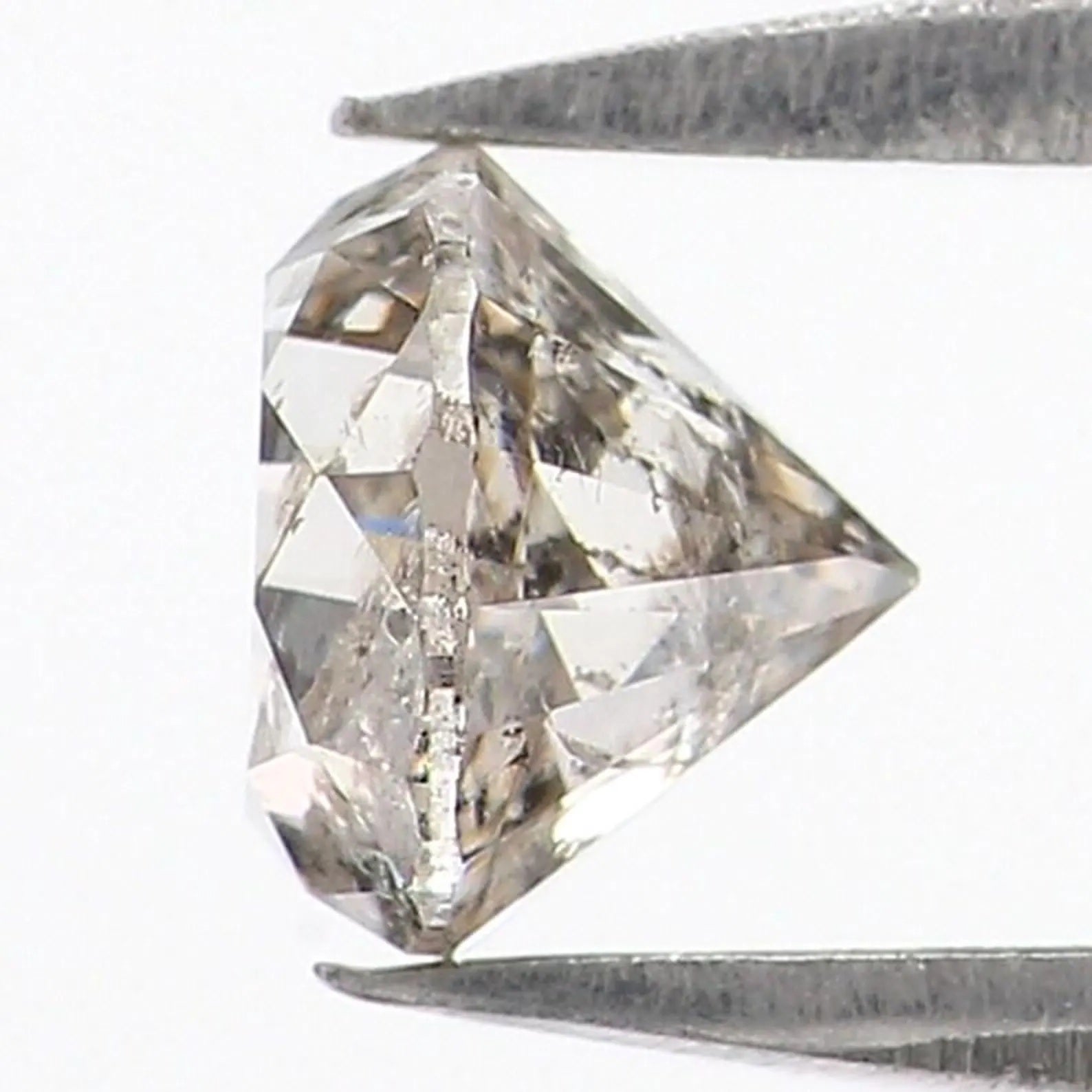 0.53 CT Natural Loose Round Shape Diamond Salt And Pepper Round Cut Diamond 4.60 MM Natural Loose Diamond Round Brilliant Cut Diamond NQ898