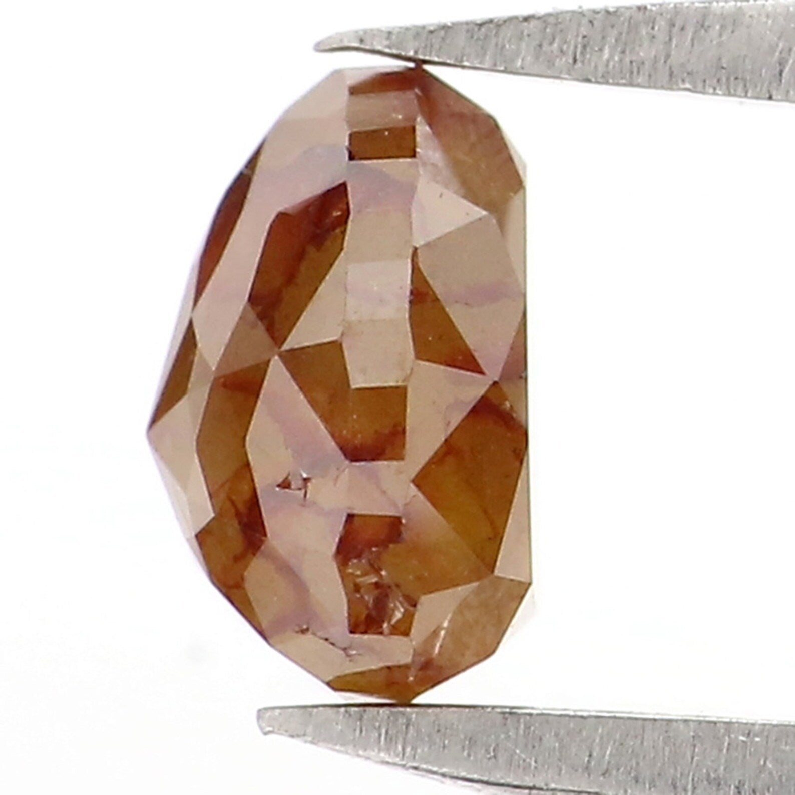 0.95 CT Natural Loose Heart Diamond Brown Color Diamond Natural Loose Diamond 5.85 MM Heart Rose Cut Diamond Heart Shape Diamond NQ2384