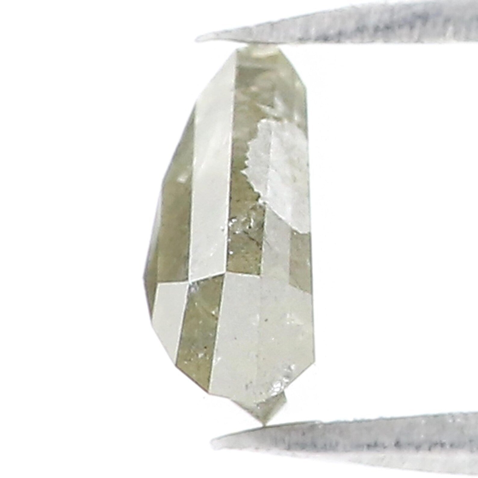 1.50 Ct Natural Loose Shield Diamond Grey Green Color Shield Diamond 7.00 MM Natural Loose Diamond Grey Color Shield Shape Diamond QN8819
