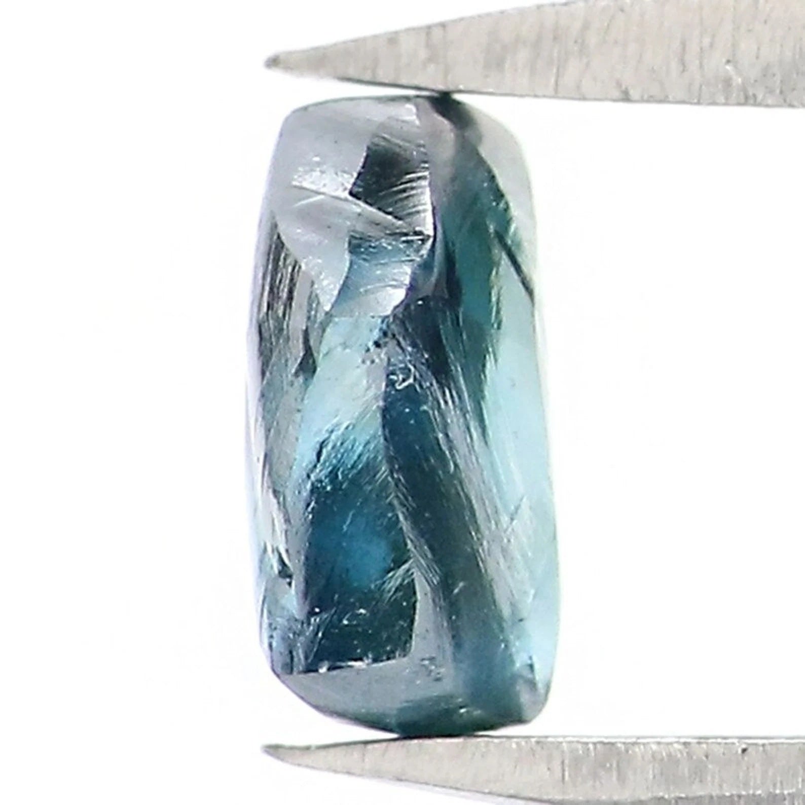 0.72 CT Natural Loose Rough Shape Diamond Blue Color Rough Cut Diamond 5.75 MM Natural Loose Diamond Blue Rough Irregular Cut Diamond NQ1990