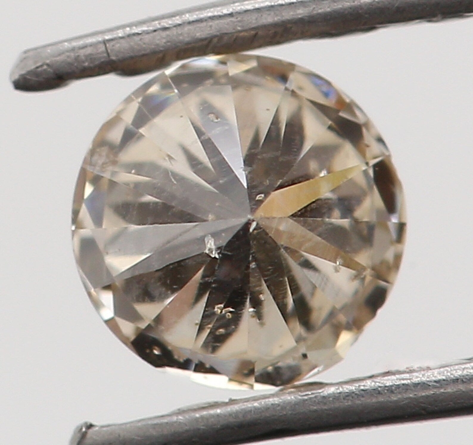 0.15 Ct Natural Loose Round Shape Diamond Brown Color Round Cut Diamond 3.50 MM Natural Loose Diamond Round Brilliant Cut Diamond N7204