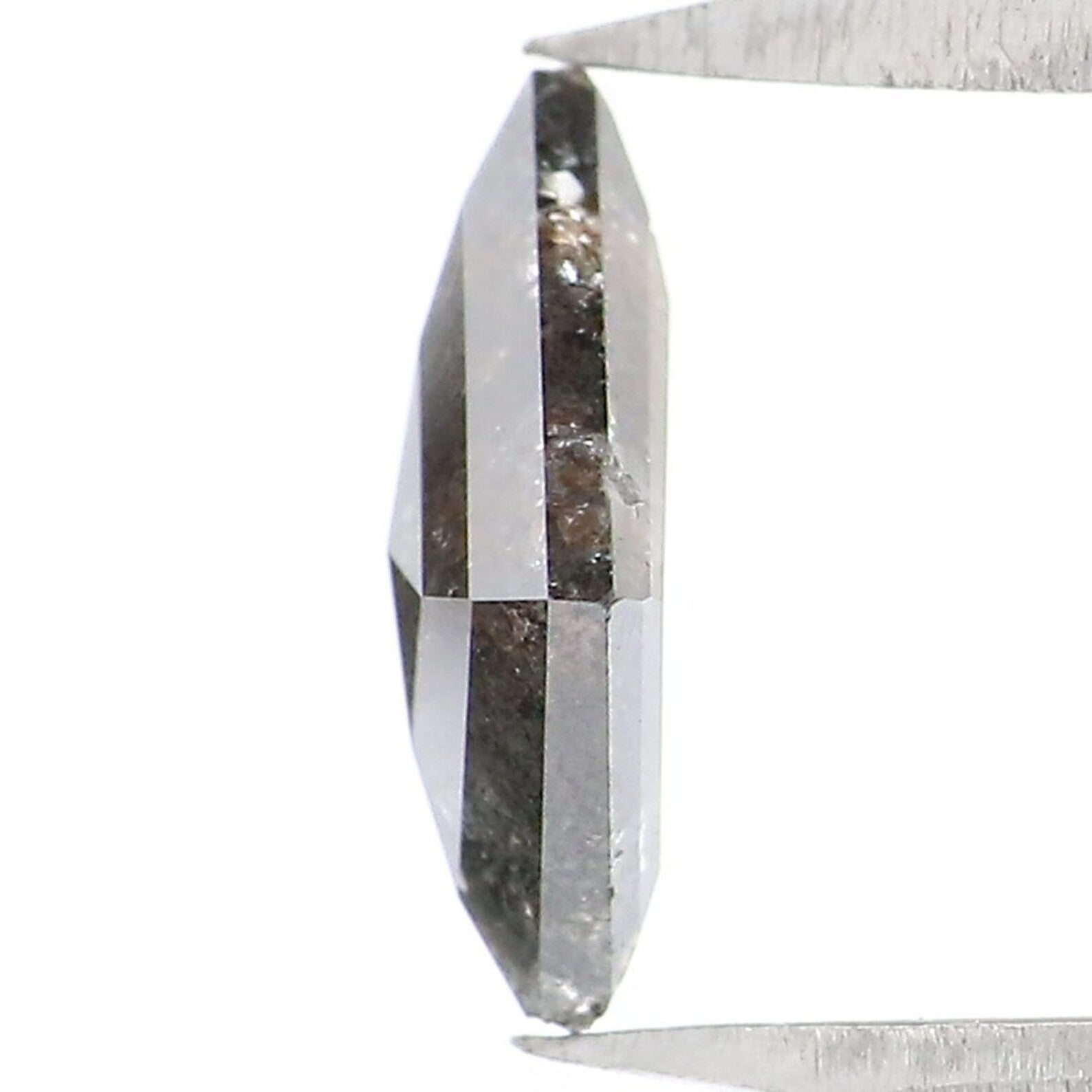 0.68 Ct Natural Loose Antique Shape Diamond Salt And Pepper Antique Diamond 7.99 MM Natural Black Grey Color Antique Rose Cut Diamond NQ1973