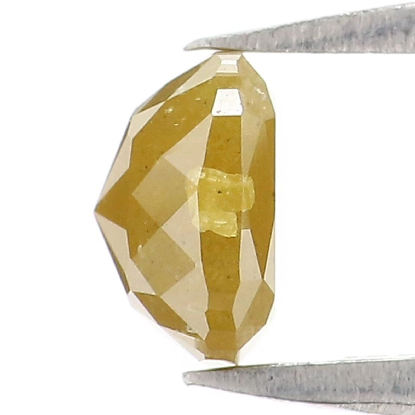 0.71 CT Natural Loose Cushion Shape Diamond Yellow Color Cushion Cut Diamond 5.05 MM Natural Loose Diamond Cushion Rose Cut Diamond NQ8064