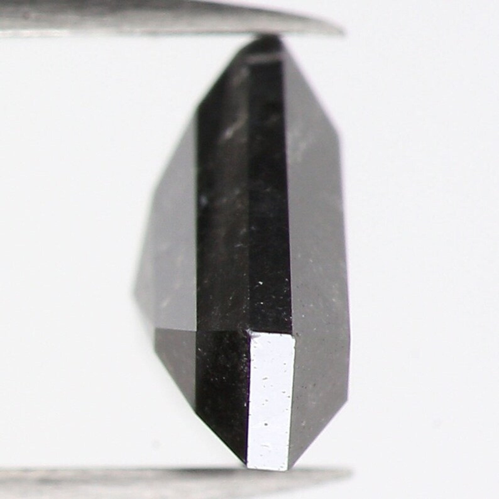 0.66 CT Natural Loose Shield Shape Diamond Salt And Pepper Diamond 5.20 MM Natural Loose Black Grey Color Shield Rose Cut Diamond QN1177