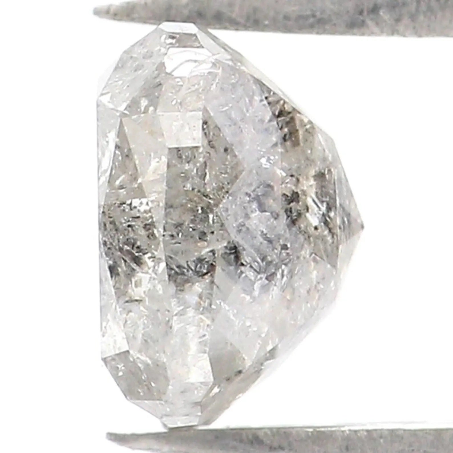 1.26 CT Natural Loose Cushion Cut Diamond Salt And Pepper Cushion Diamond 6.00 MM Natural Diamond Grey Color Cushion Rose Cut Diamond NQ7795