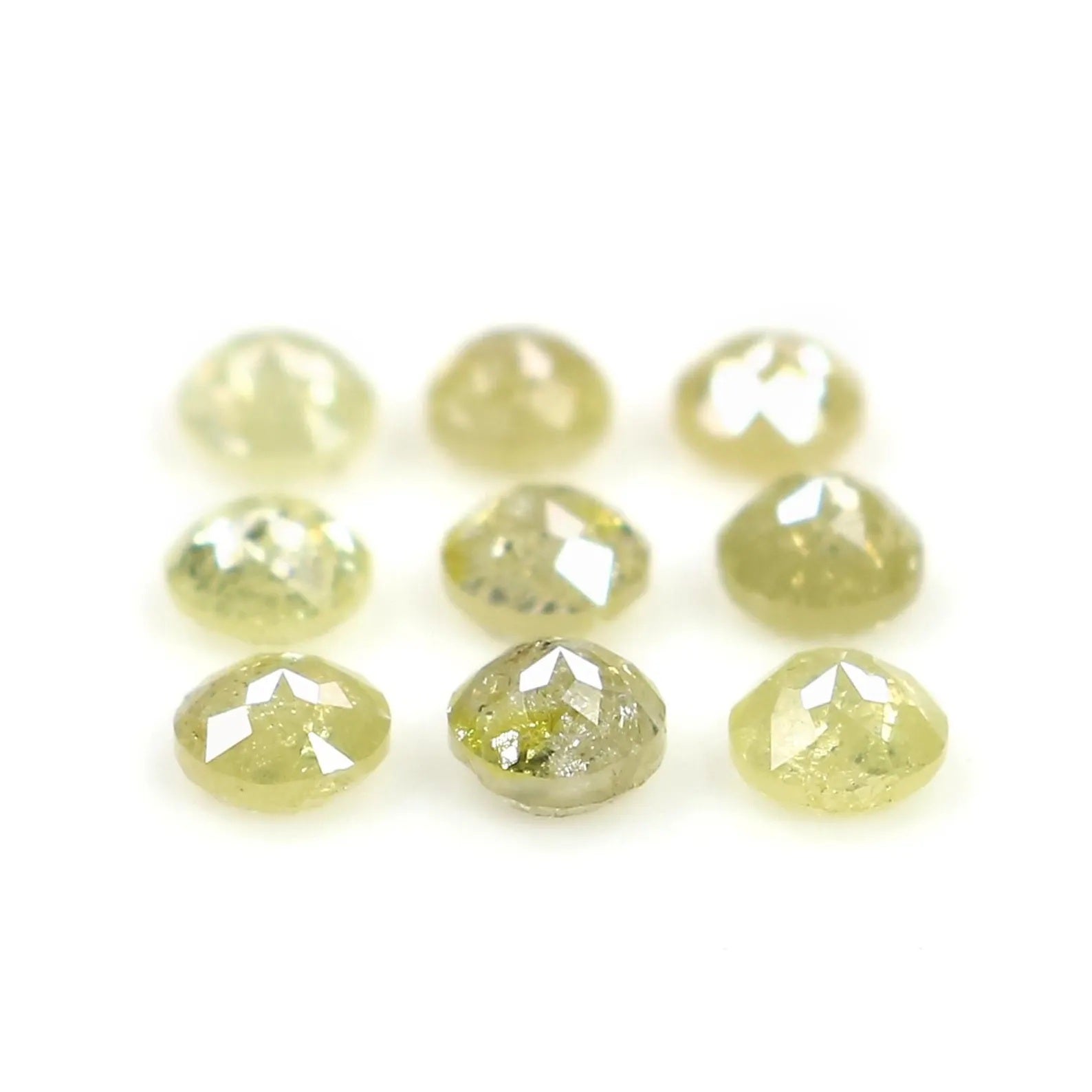 1.28 CT Natural Loose Round Shape Diamond Yellow Color Round Cut Diamond 3.00 MM Natural Loose Yellow Color Round Rose Cut Diamond NQ1727