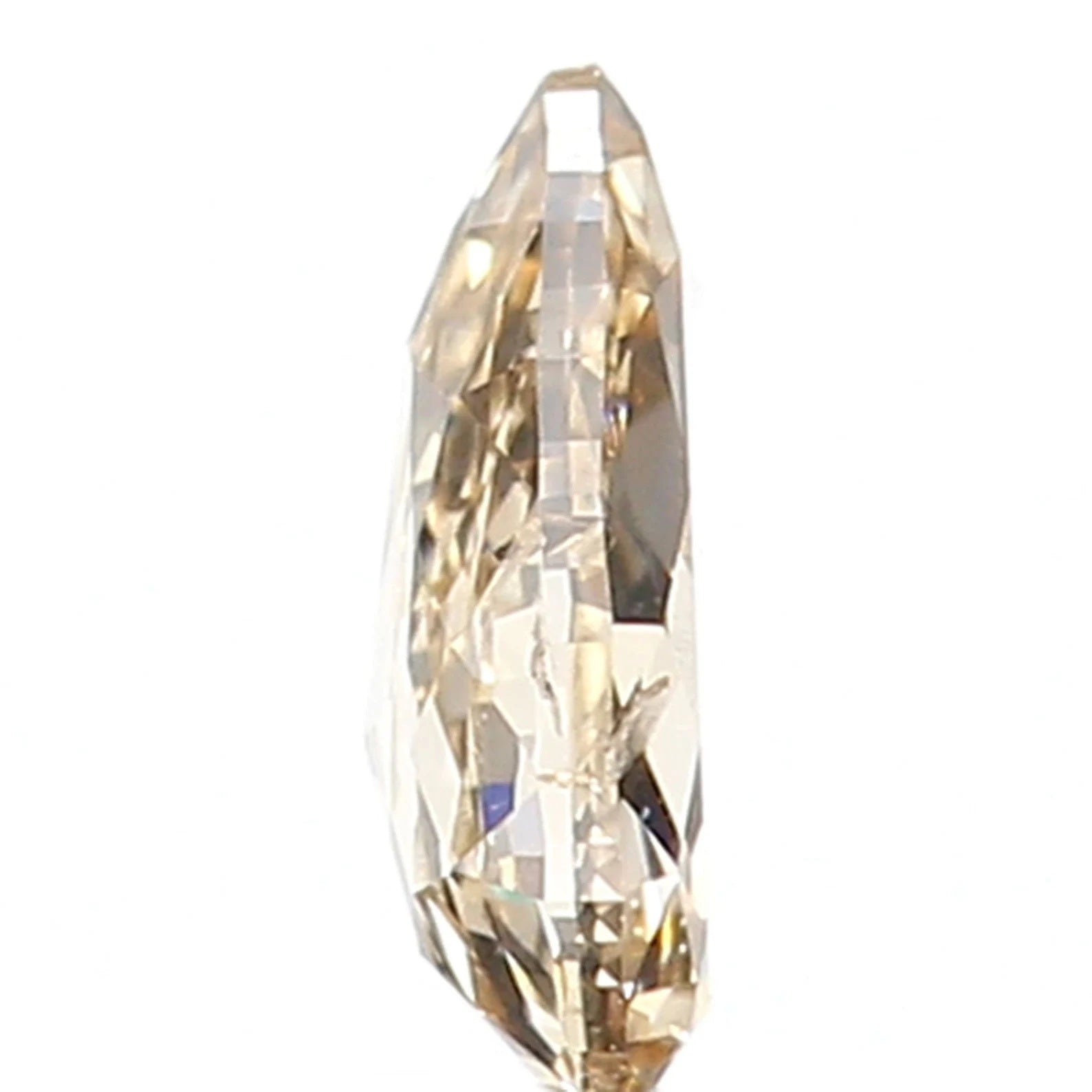 0.19 Ct Natural Loose Diamond, Yellow Pear Diamond, Rustic Diamond, Antique Diamond, Real Diamond, Grey Diamond, Fancy Shape Diamond N609