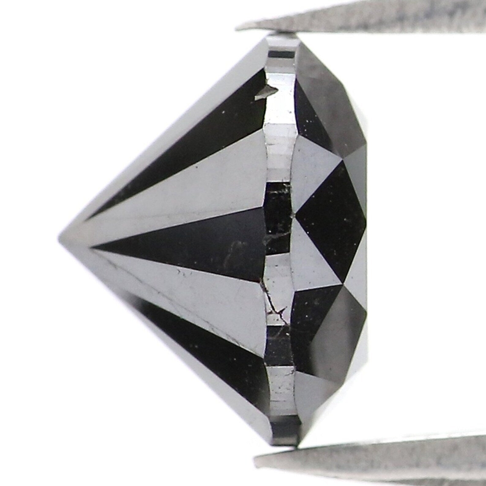 2.25 CT Natural Loose Round Brilliant Cut Diamond Black Color Round Diamond 7.75 MM Natural Loose Diamond Black Round Shape Diamond NQ2415