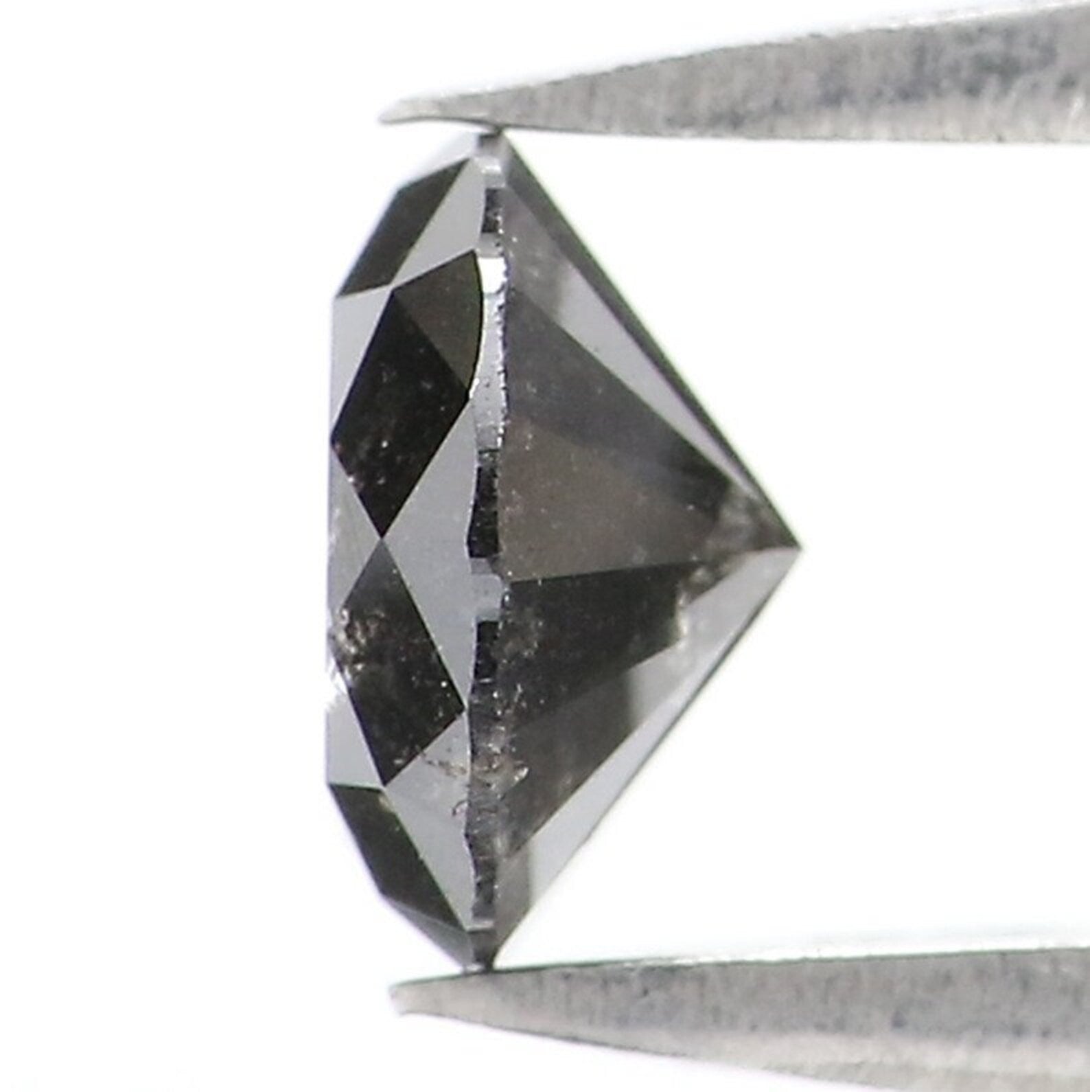 0.71 CT Natural Loose Round Brilliant Cut Diamond Salt And Pepper Round Cut Diamond 5.70 MM Natural Black Grey Round Shape Diamond NQ1045