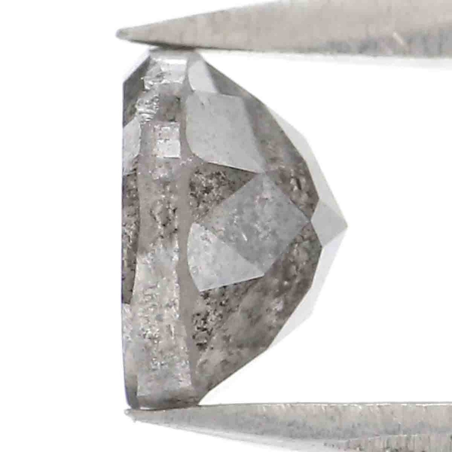 0.91 Ct Natural Loose Round Shape Diamond Salt And Pepper Round Diamond  5.65 MM Natural Loose Diamond Round Shape Rose Cut Diamond LQ2398