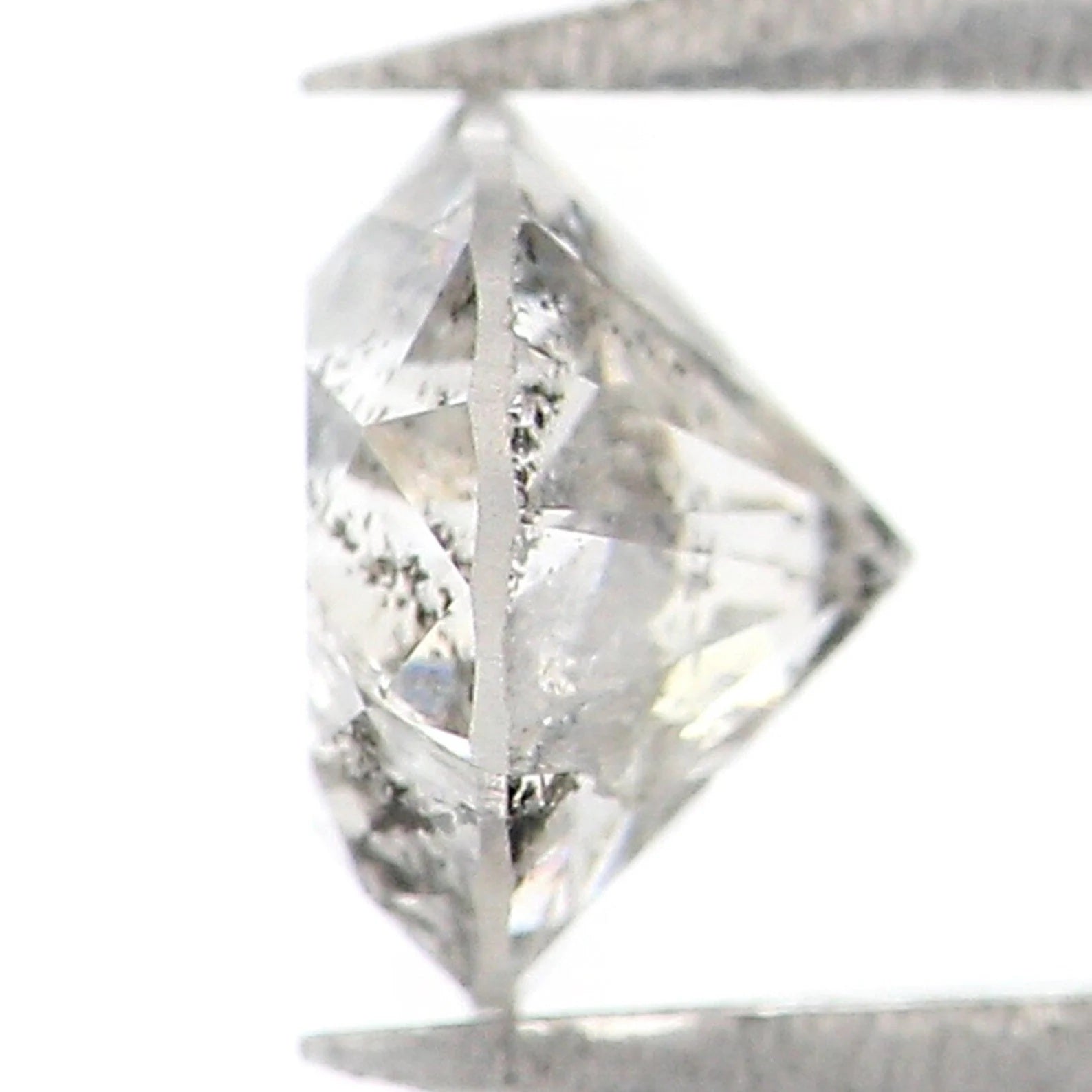 0.54 CT Natural Loose Round Brilliant Cut Diamond Salt And Pepper Diamond 5.05 MM Natural Loose Black Grey Color Round Cut Diamond NQ1830