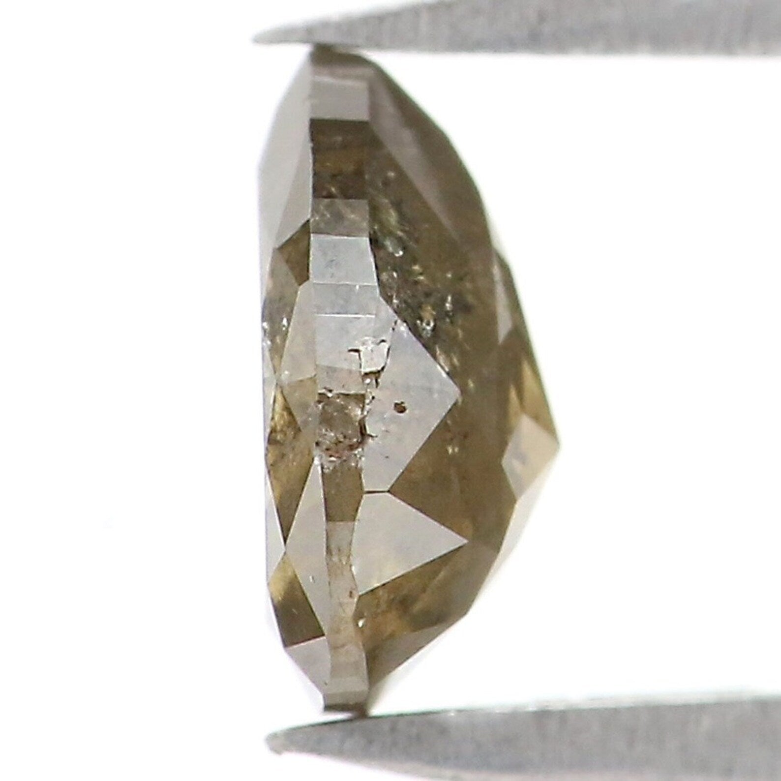 0.55 CT Natural Loose Pear Shape Diamond Yellow Green Color Pear Cut Diamond 5.90 MM Natural Loose Diamond Pear Rose Cut Diamond NQ8353
