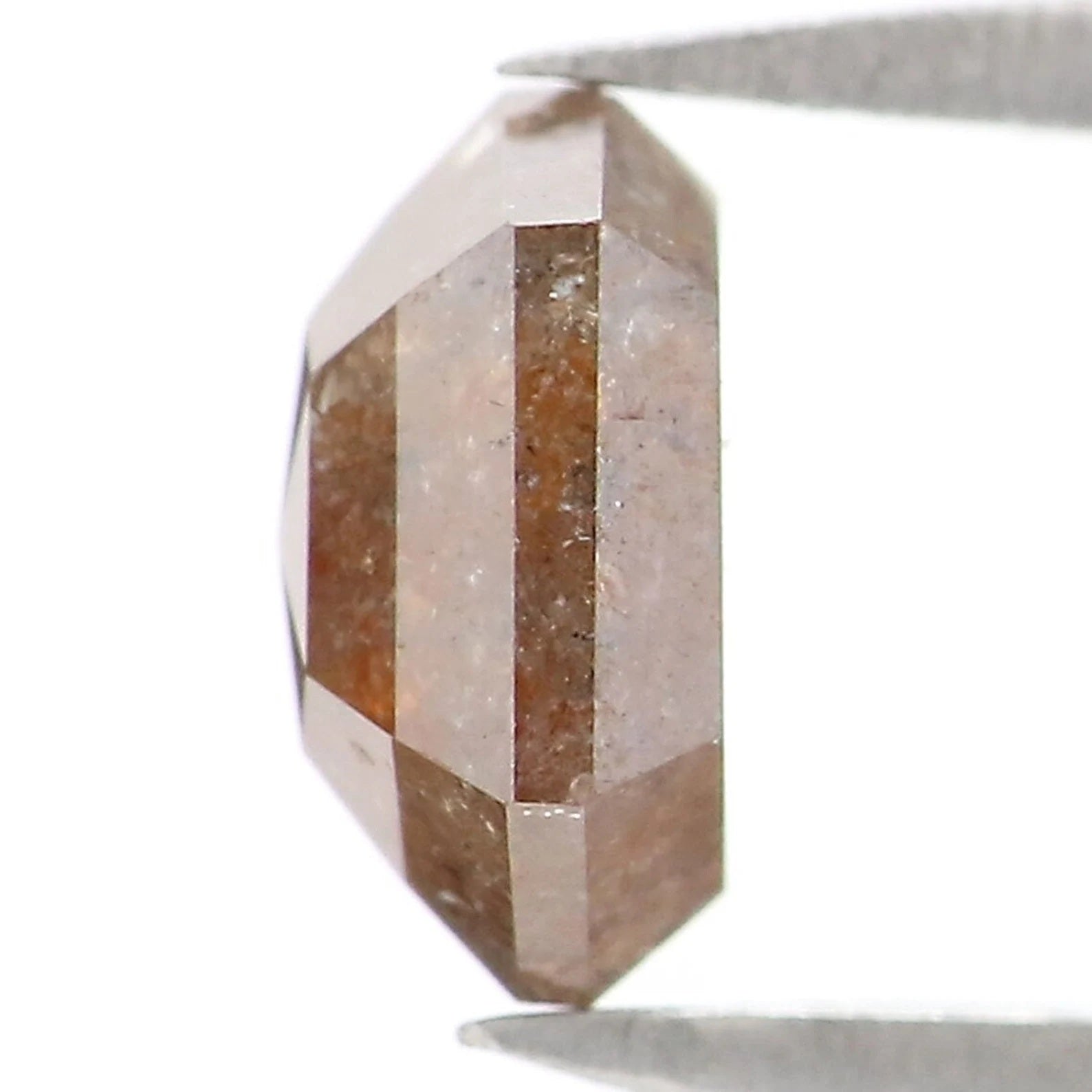 0.83 CT Natural Loose Hexagon Shape Diamond Brown Color Hexagon Diamond 6.10 MM Natural Loose Diamond Hexagon Shape Rose Cut Diamond NQ399