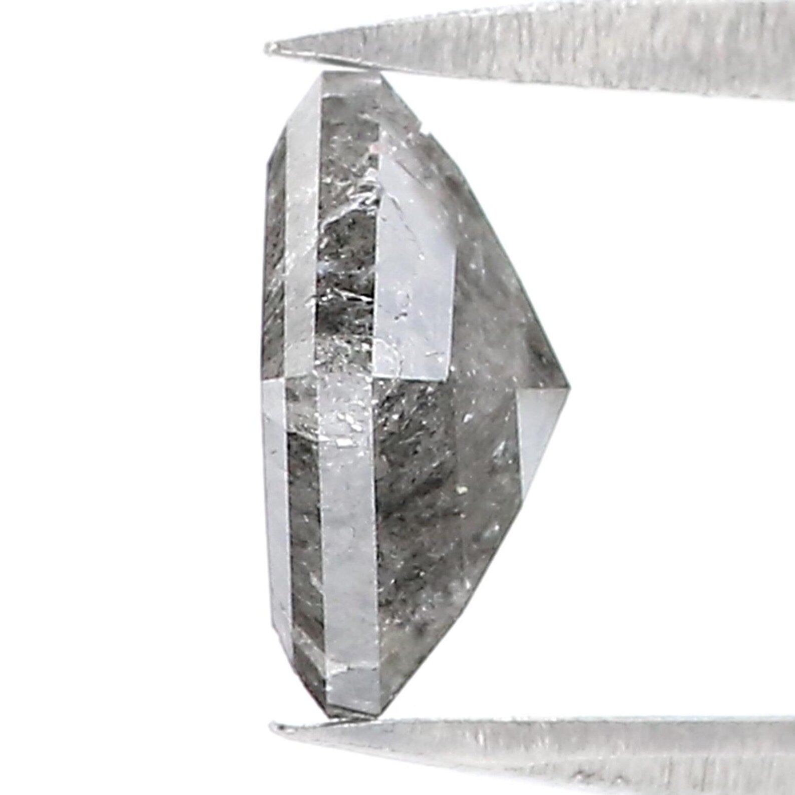 1.20 CT Natural Loose Kite Shape Diamond Salt And Pepper Kite Diamond 8.00 MM Natural Loose Diamond Black Grey Kite Rose Cut Diamond QN1322