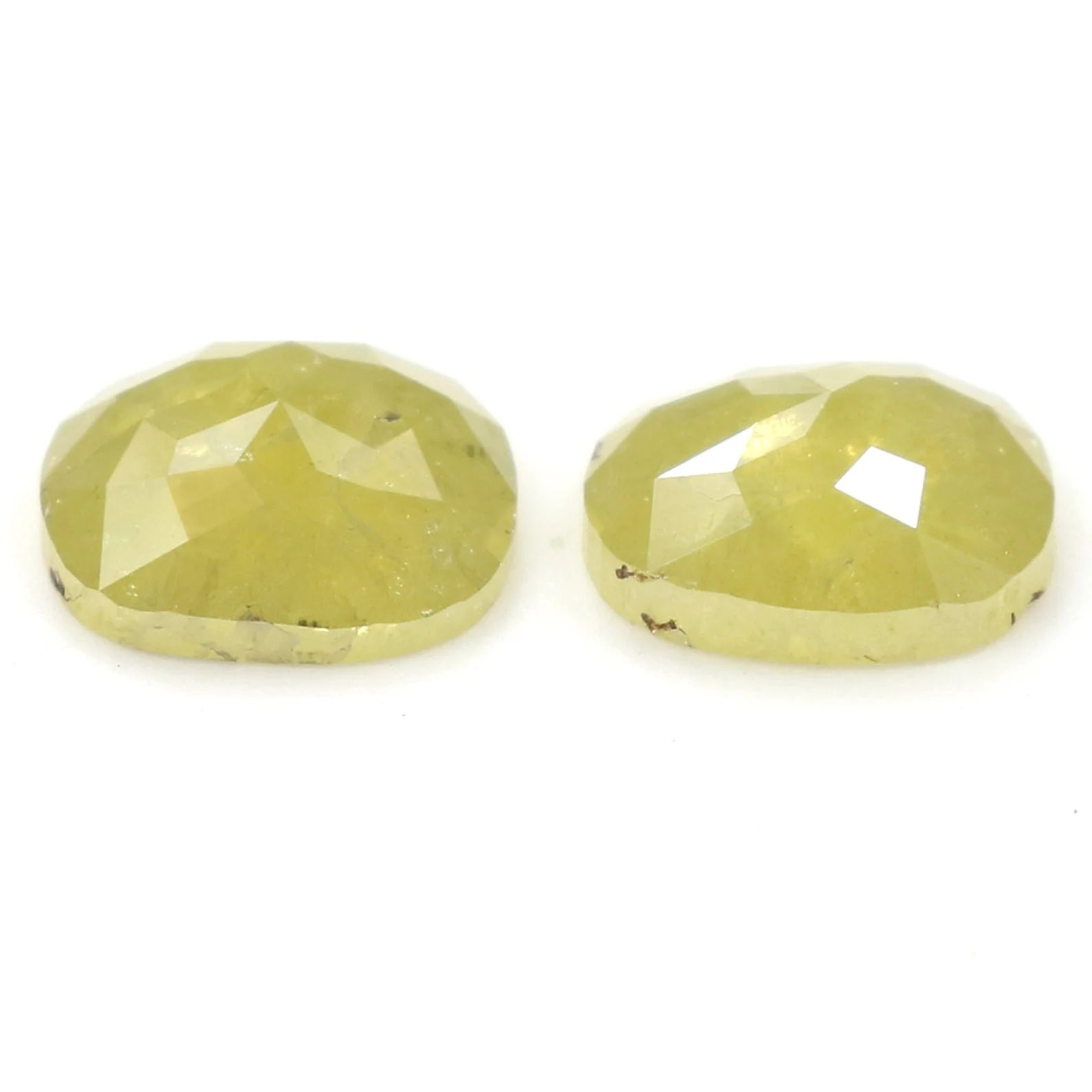 3.01 CT Natural Loose Cushion Pair Diamond Yellow Color Cushion Cut Diamond 7.80 MM Natural Loose Cushion Shape Rose Cut Diamond KDN9872