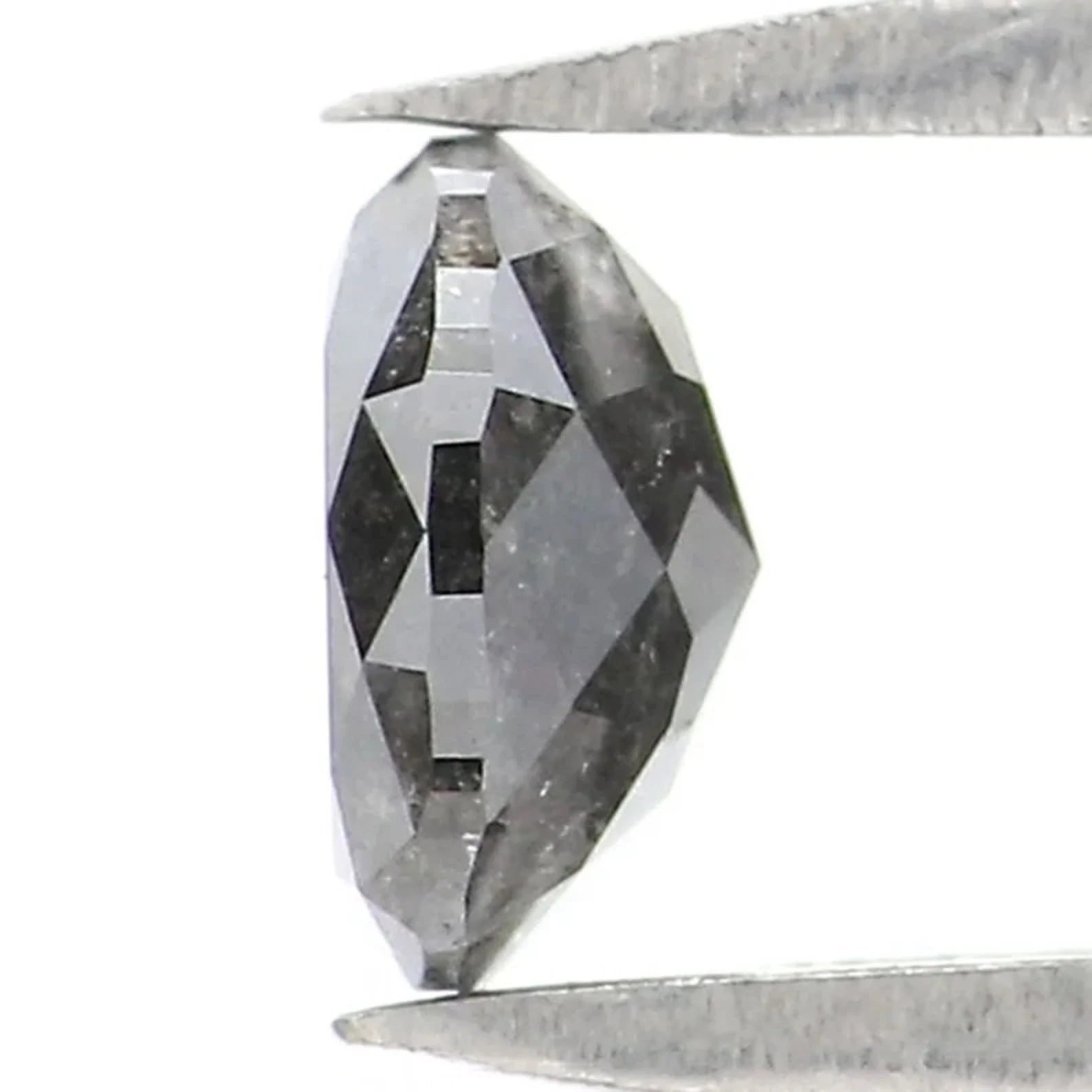 0.45 CT Natural Loose Oval Shape Diamond Salt And Pepper Oval Cut Diamond 5.15 MM Natural Diamond Black Grey Oval Rose Cut Diamond NQ2140