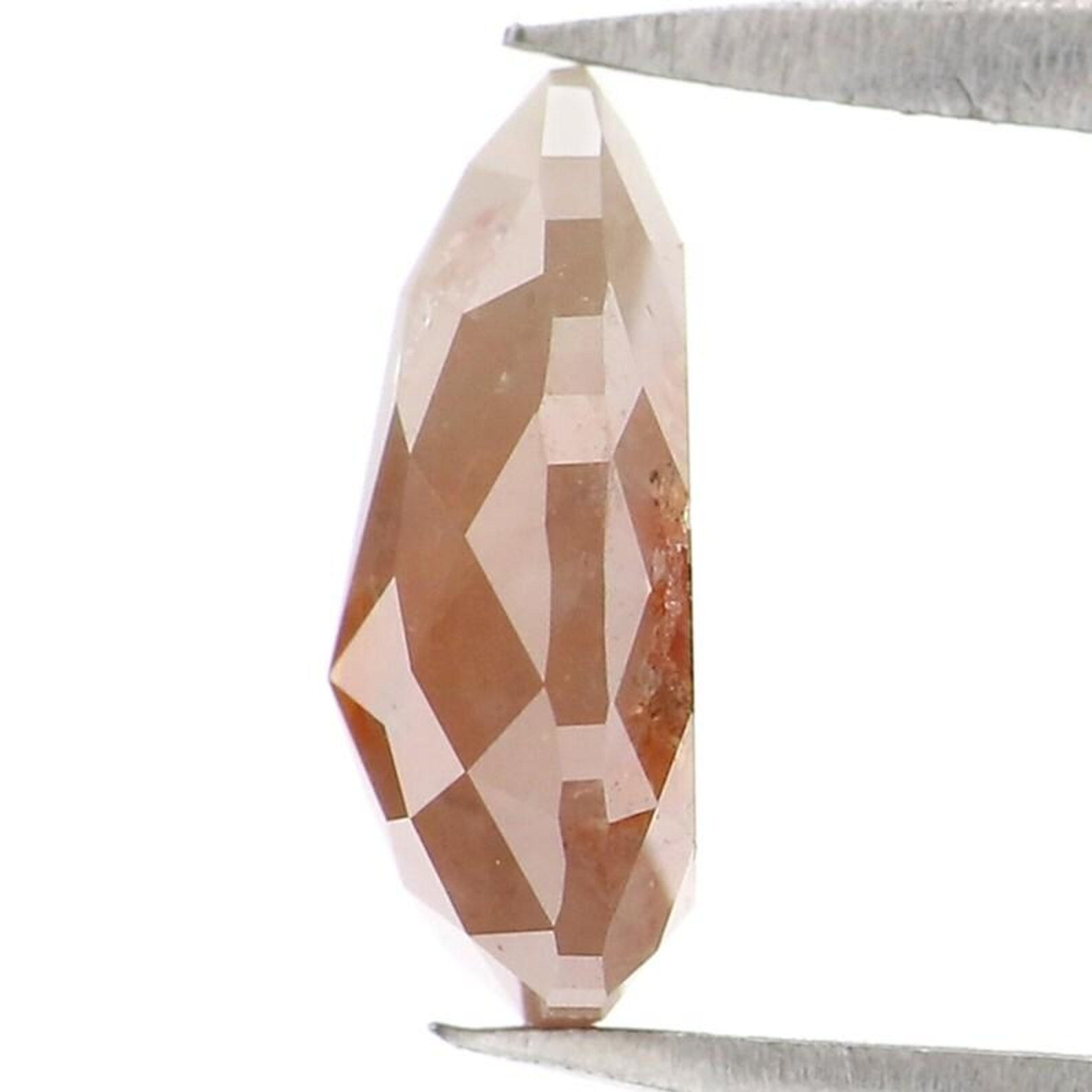 1.43 CT Natural Loose Pear Shape Diamond Brown Color Pear Cut Diamond 8.70 MM Natural Diamond Brown Color Pear Shape Rose Cut Diamond NQ2398