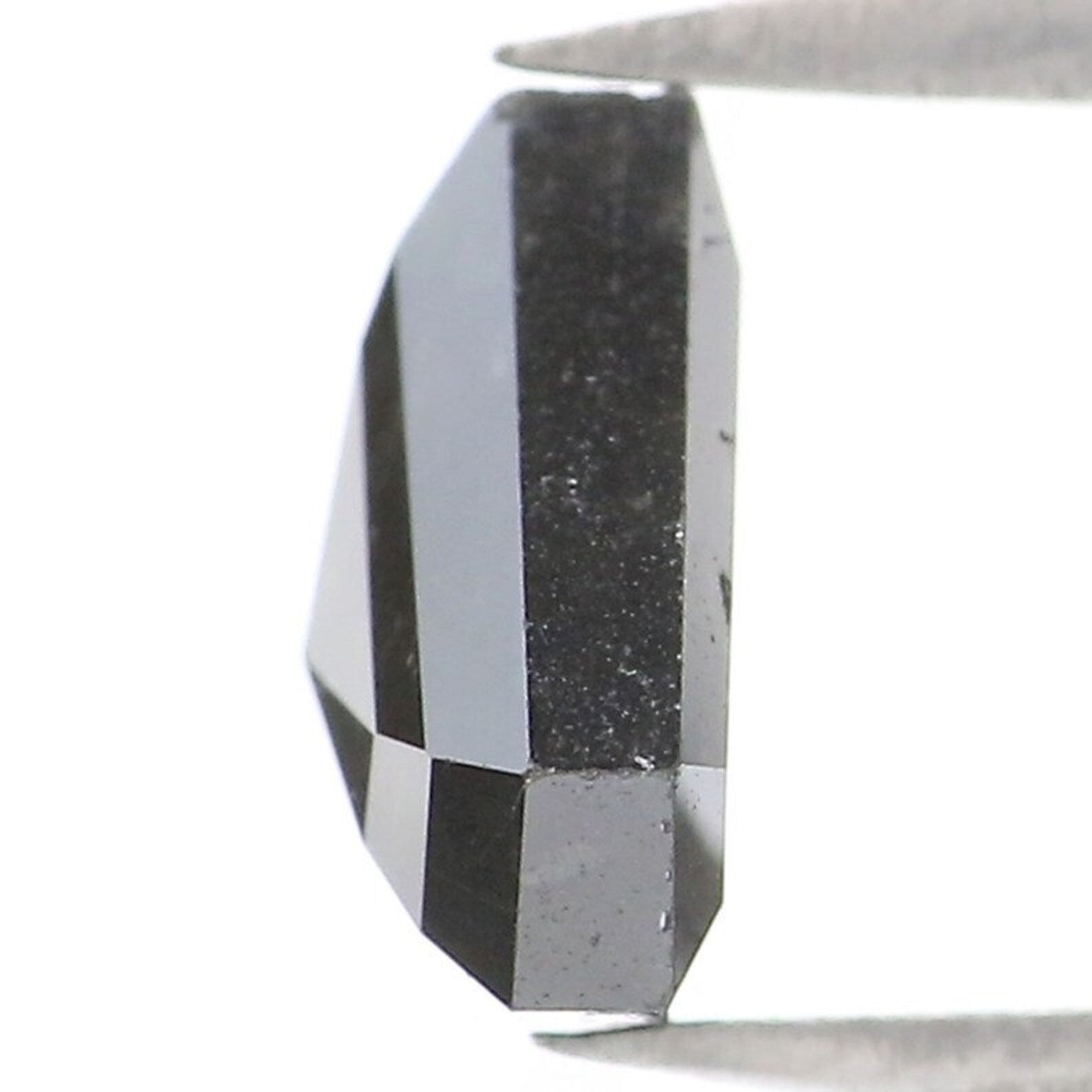 1.44 CT Natural Loose Shield Shape Diamond Black Color Shield Cut Diamond 7.15 MM Natural Diamond Black Color Shield Rose Cut Diamond NQ9100