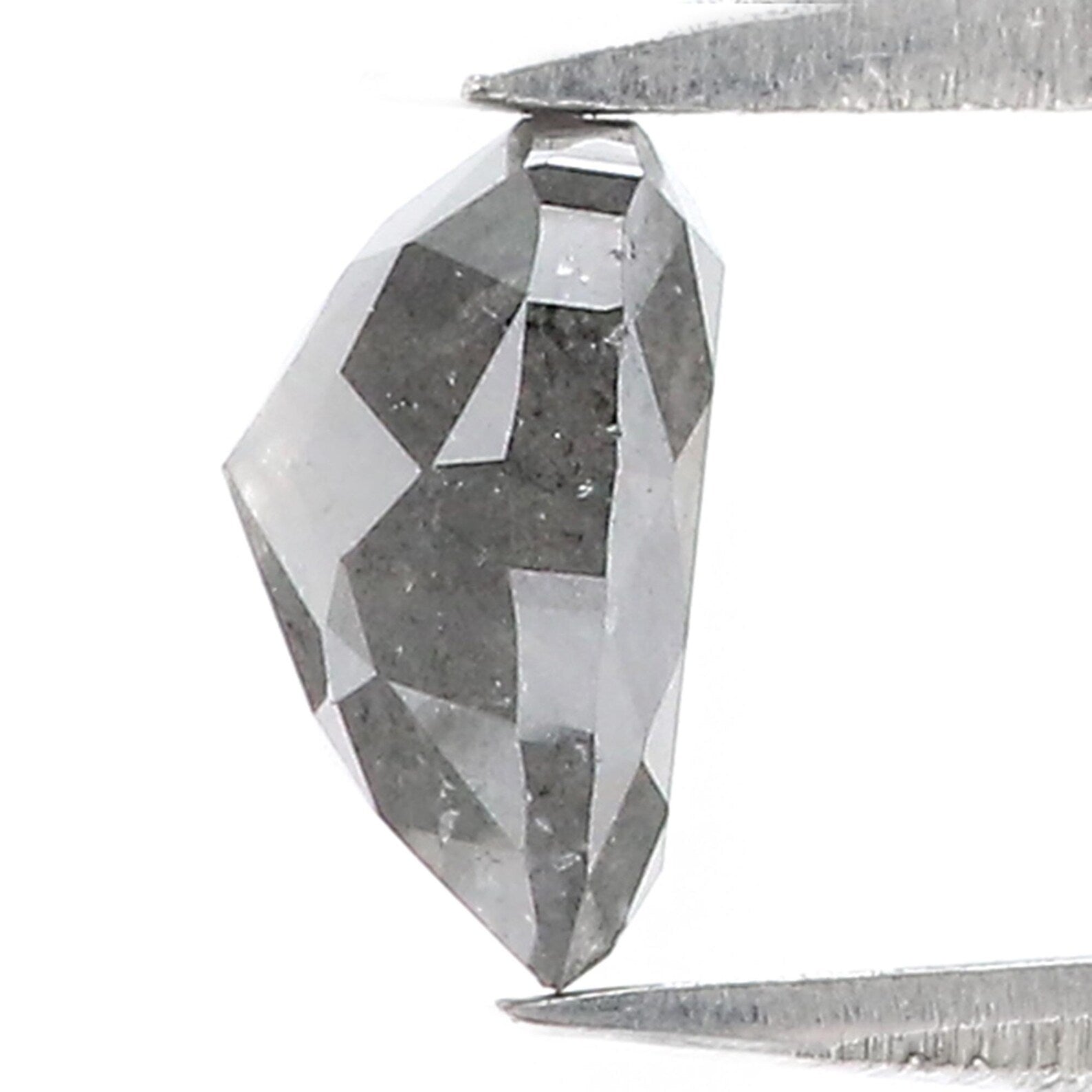 1.35 CT Natural Loose Heart Shape Diamond Grey Color Diamond Heart Cut Diamond 7.00 MM Natural Loose Diamond Heart Rose Cut Diamond QN9129