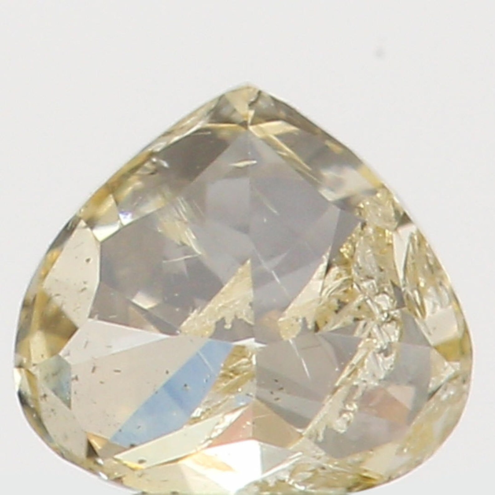 0.13 Ct Natural Loose Diamond Heart Yellow Color I1 Clarity 3.30 MM N7260