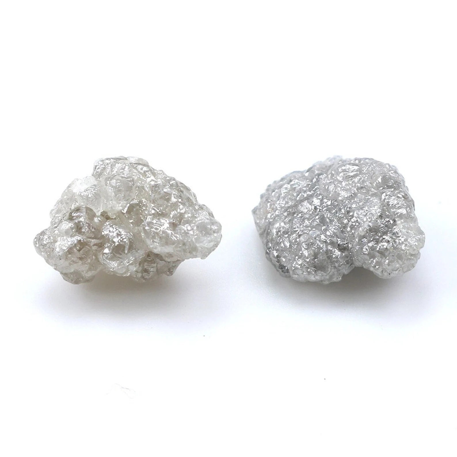 5.38 CT Natural Loose Rough Diamond Gray Color Rough Diamond 9.50 MM Natural Diamond Gray Color Irregular Cut Rough Shape Diamond NQ1093
