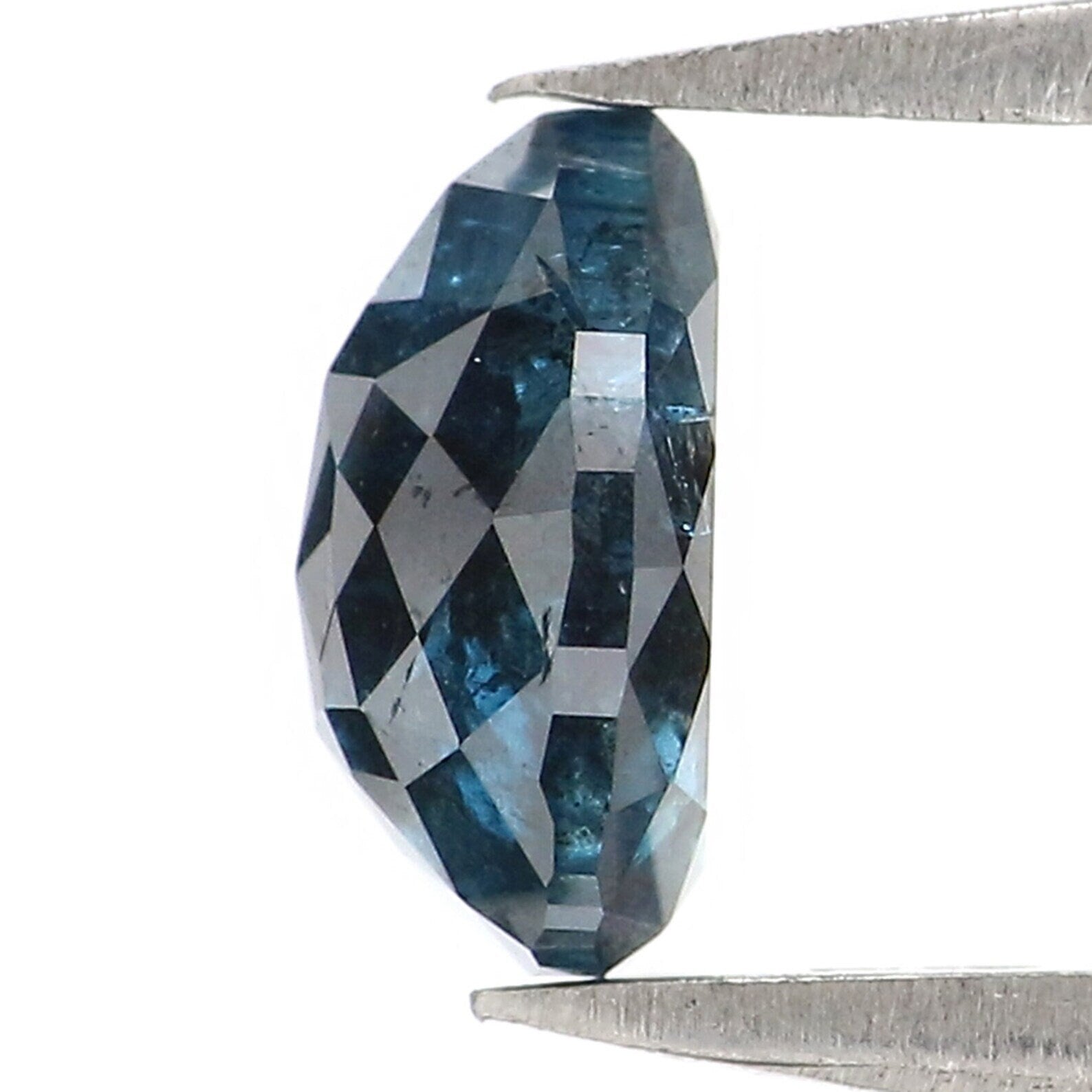 0.89 CT Natural Loose Pear Diamond Blue Color Pear Cut Diamond 6.70 MM Natural Loose Diamond Pear Rose Cut Diamond Pear Shape Diamond NQ9849