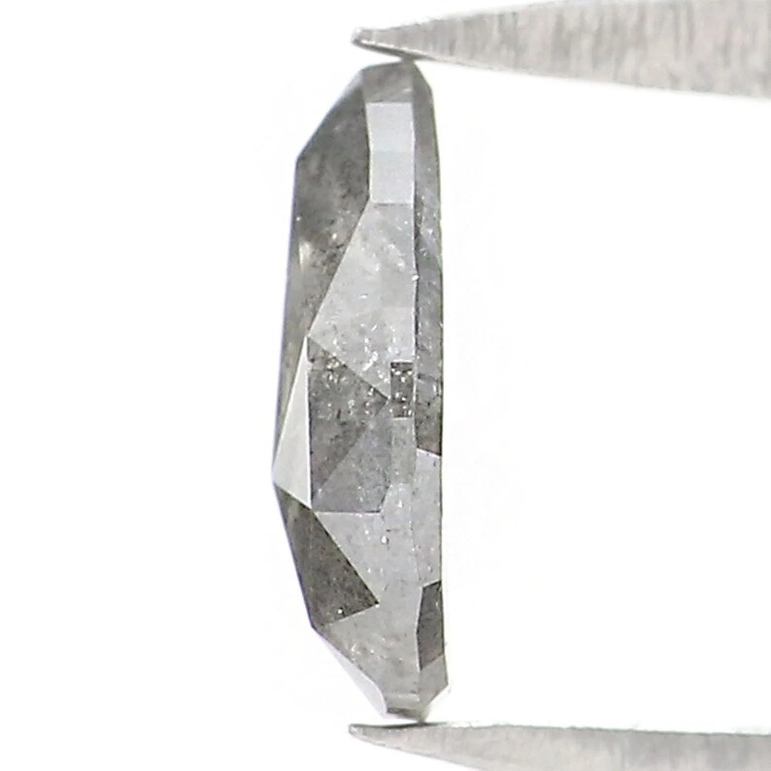 0.44 CT Natural Loose Pear Shape Diamond Salt And Pepper Pear Diamond 6.40 MM Natural Loose Grey Color Pear Shape Rose Cut Diamond NQ9467