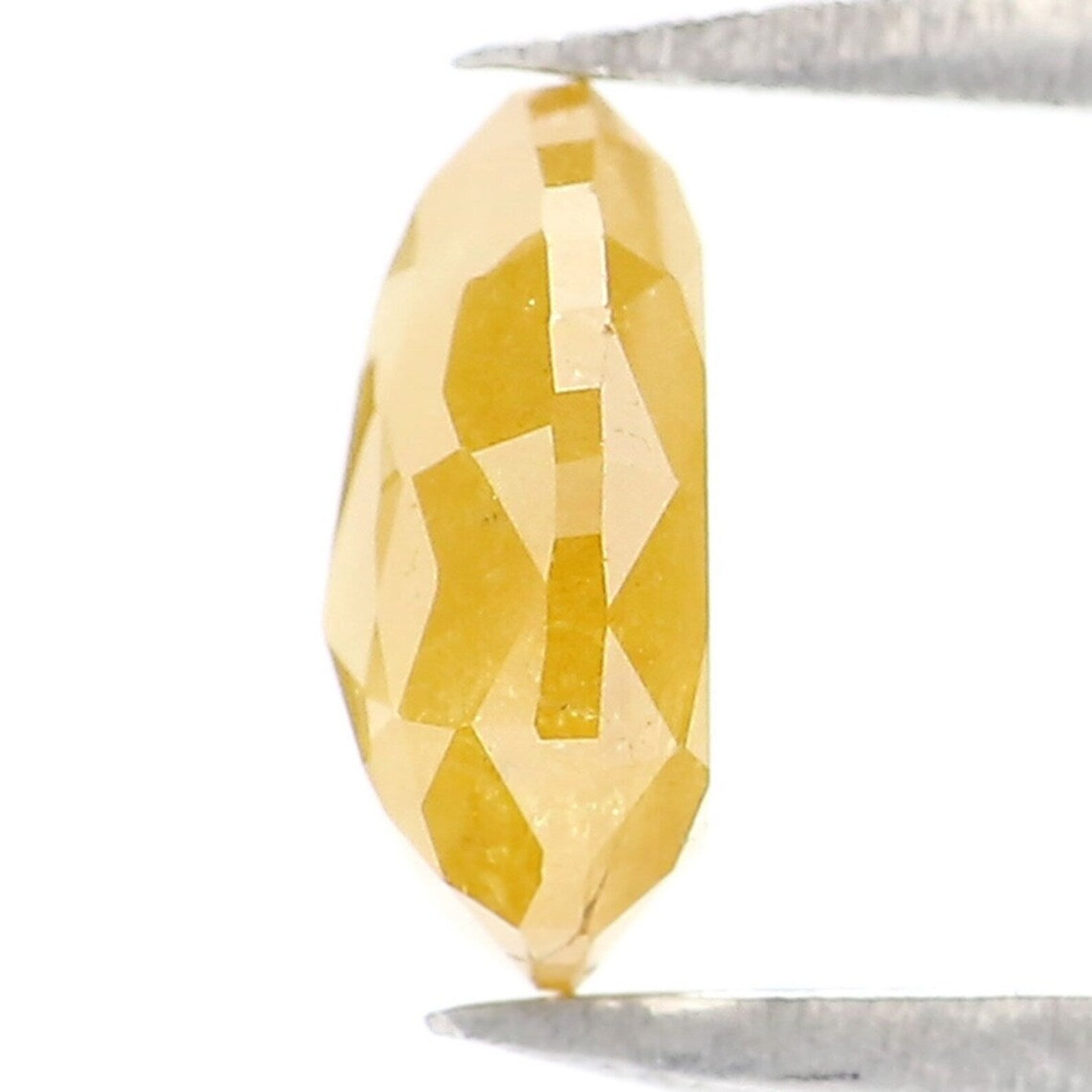 0.79 CT Natural Loose Pear Shape Diamond Yellow Color Pear Cut Diamond 6.45 MM Natural Loose Diamond Pear Shape Rose Cut Diamond NQ1966
