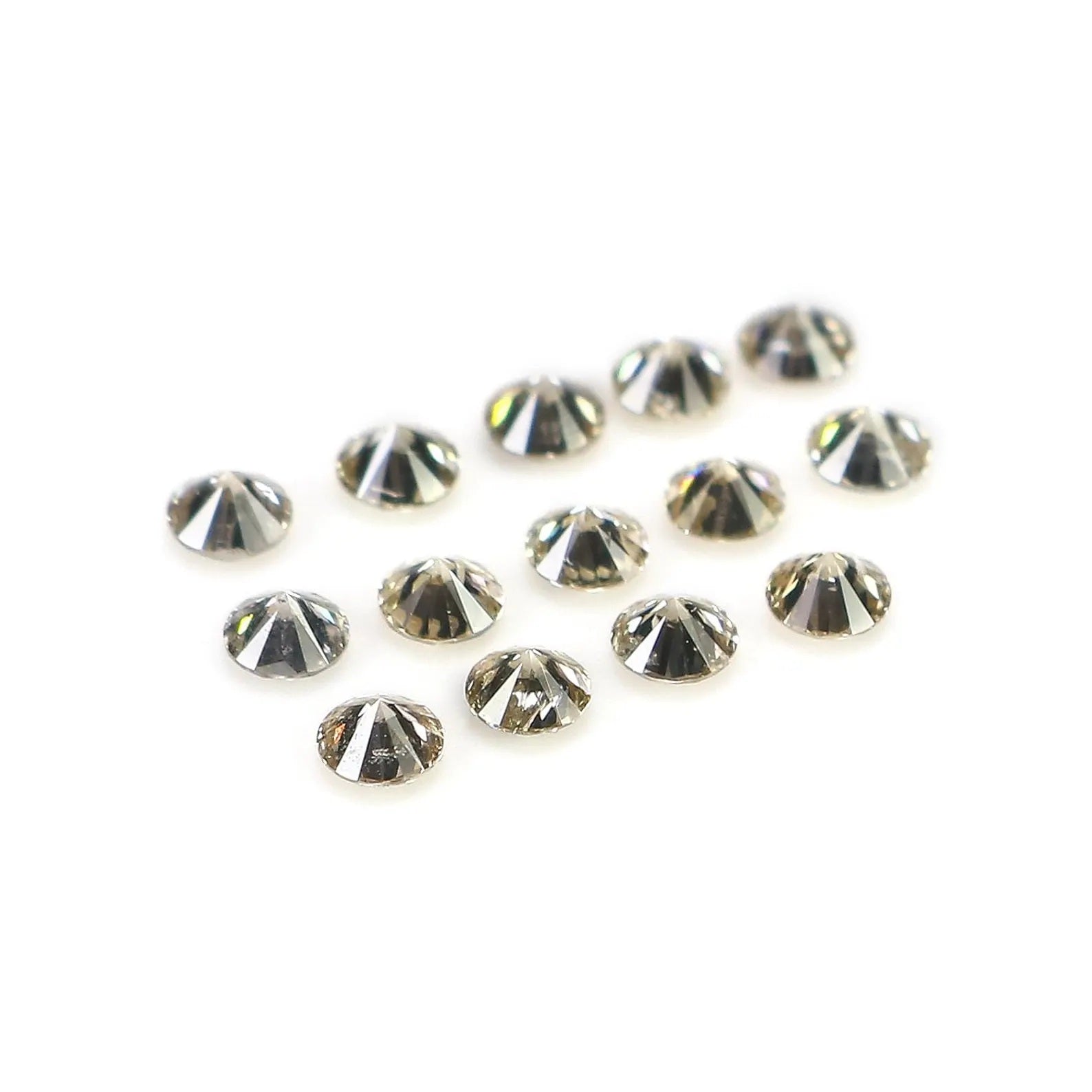 0.81 Ct Natural Loose Round Shape Diamond Brown Color Round Cut Diamond 2.40 MM Natural Loose Diamond Round Brilliant Cut Diamond NQ8123