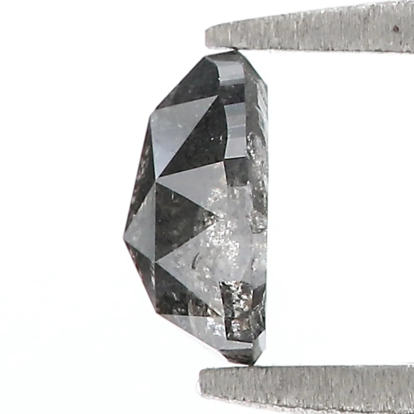 0.69 CT Natural Loose Pear Shape Diamond Salt And Pepper Pear Cut Diamond 6.35 MM Natural Loose Diamond Pear Shape Rose Cut Diamond QN9491