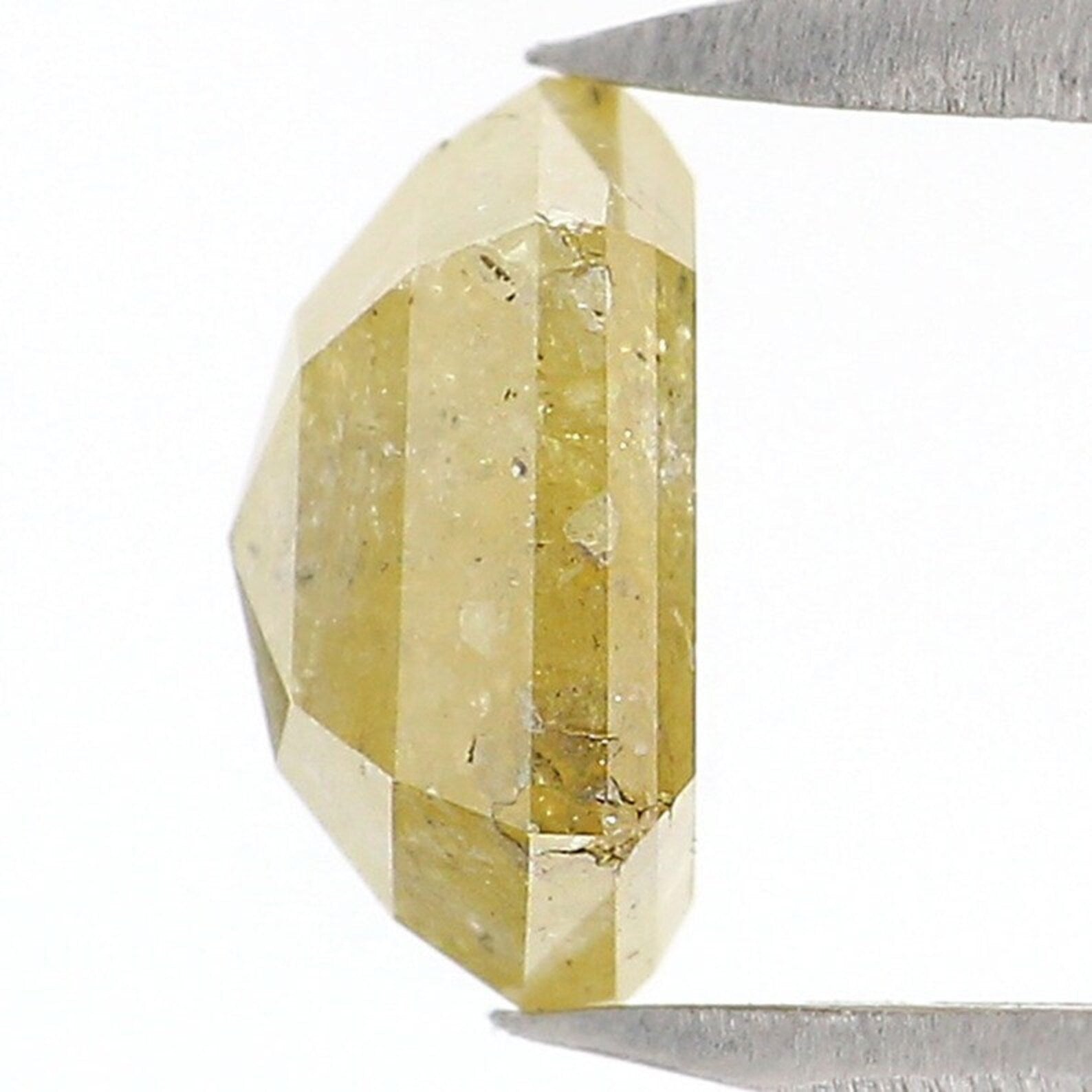 1.27 Ct Natural Loose Hexagon Shape Diamond Yellow Color Hexagon Cut Diamond 7.05 MM Natural Loose Diamond Hexagon Rose Cut Diamond NQ1962