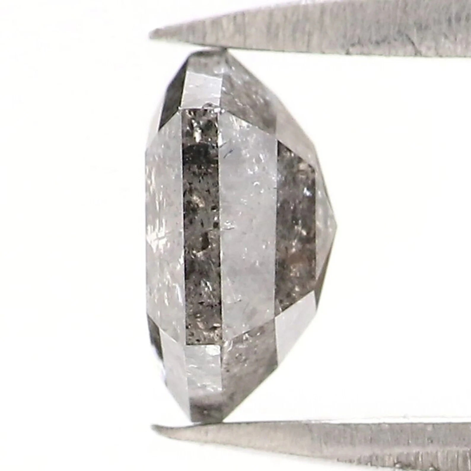 0.76 CT Natural Loose Hexagon Shape Diamond Salt And Pepper Hexagon Cut Diamond 5.95 MM Natural Loose Hexagon Shape Rose Cut Diamond QN2187