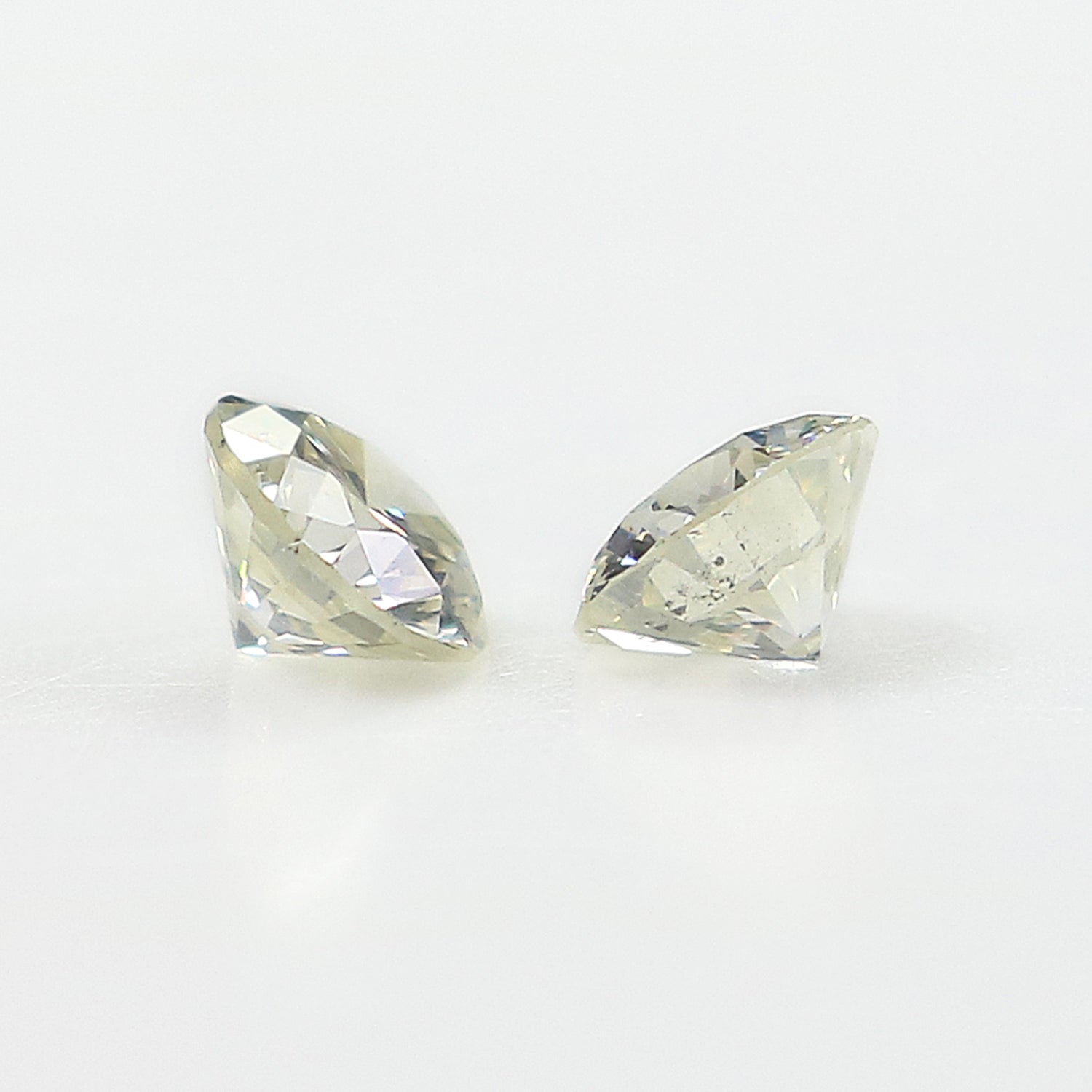 0.37 Ct Natural Loose Round Cut Pair Diamond White - J Color Round Shape Diamond 3.60 MM Natural Diamond Round Brilliant Cut Diamond LQ1989