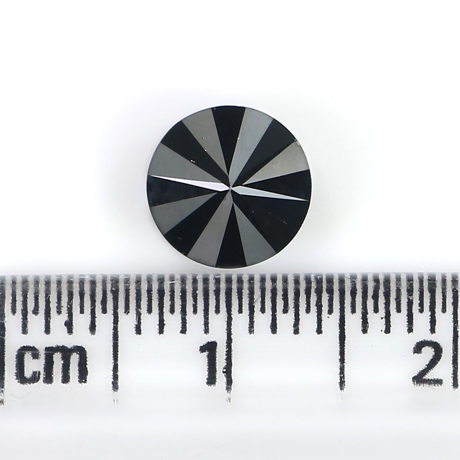 1.90 Ct Natural Loose Round Diamond Black Color Round Diamond 7.25 MM Natural Loose Diamond Black Color Round Brilliant Cut Diamond LC11