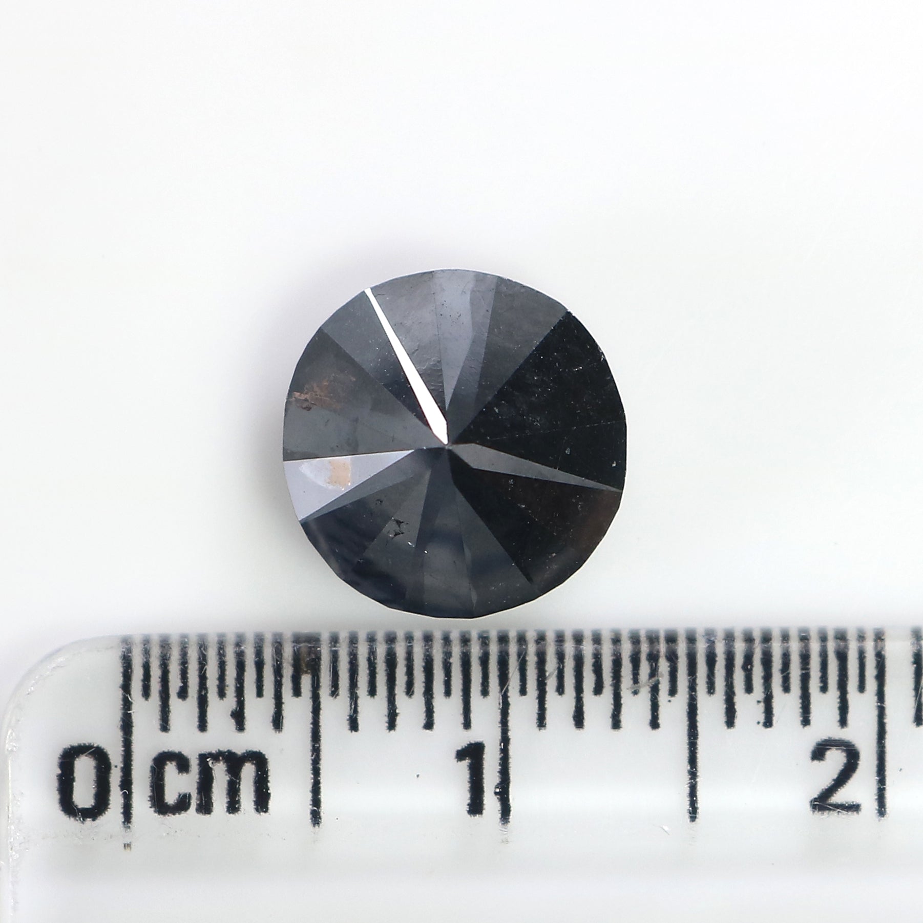 3.76 Ct Natural Loose Round Diamond Black Color Round Diamond 9.30 MM Natural Loose Diamond Black Color Round Brilliant Cut Diamond QL8487